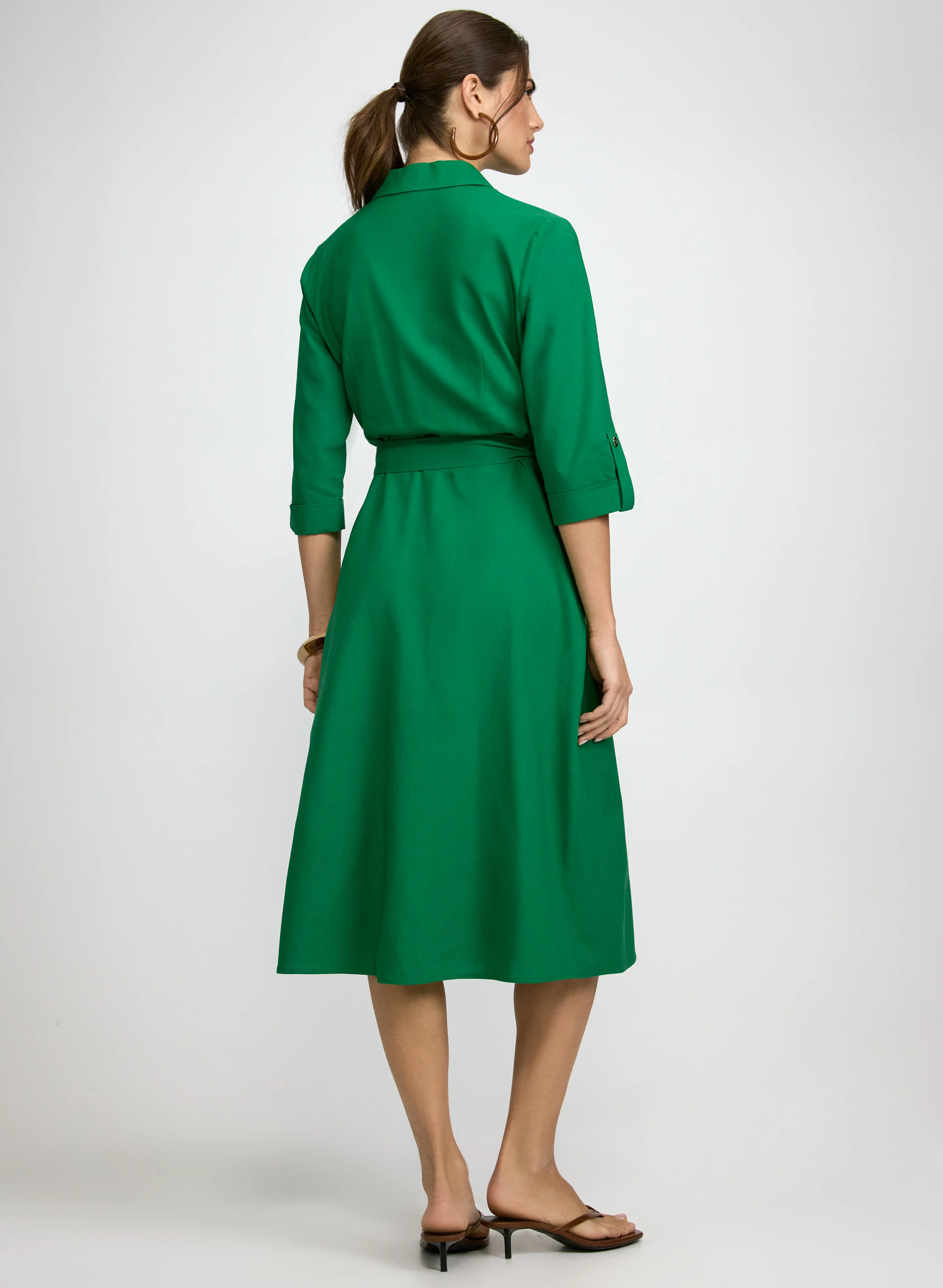 Button-Down Shirt Dress - Image 4
