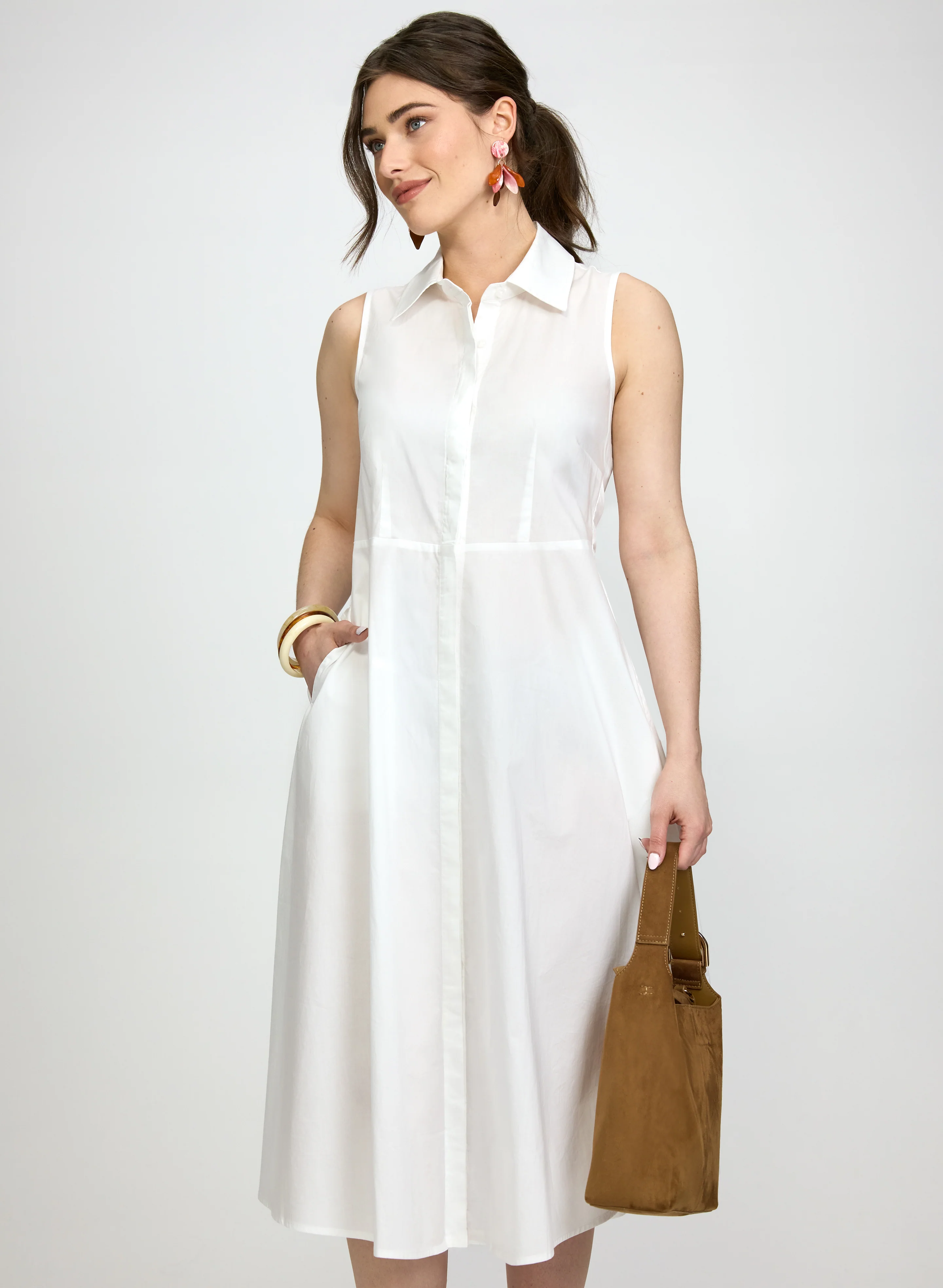 Button-Down Shirt Dress - Image 4