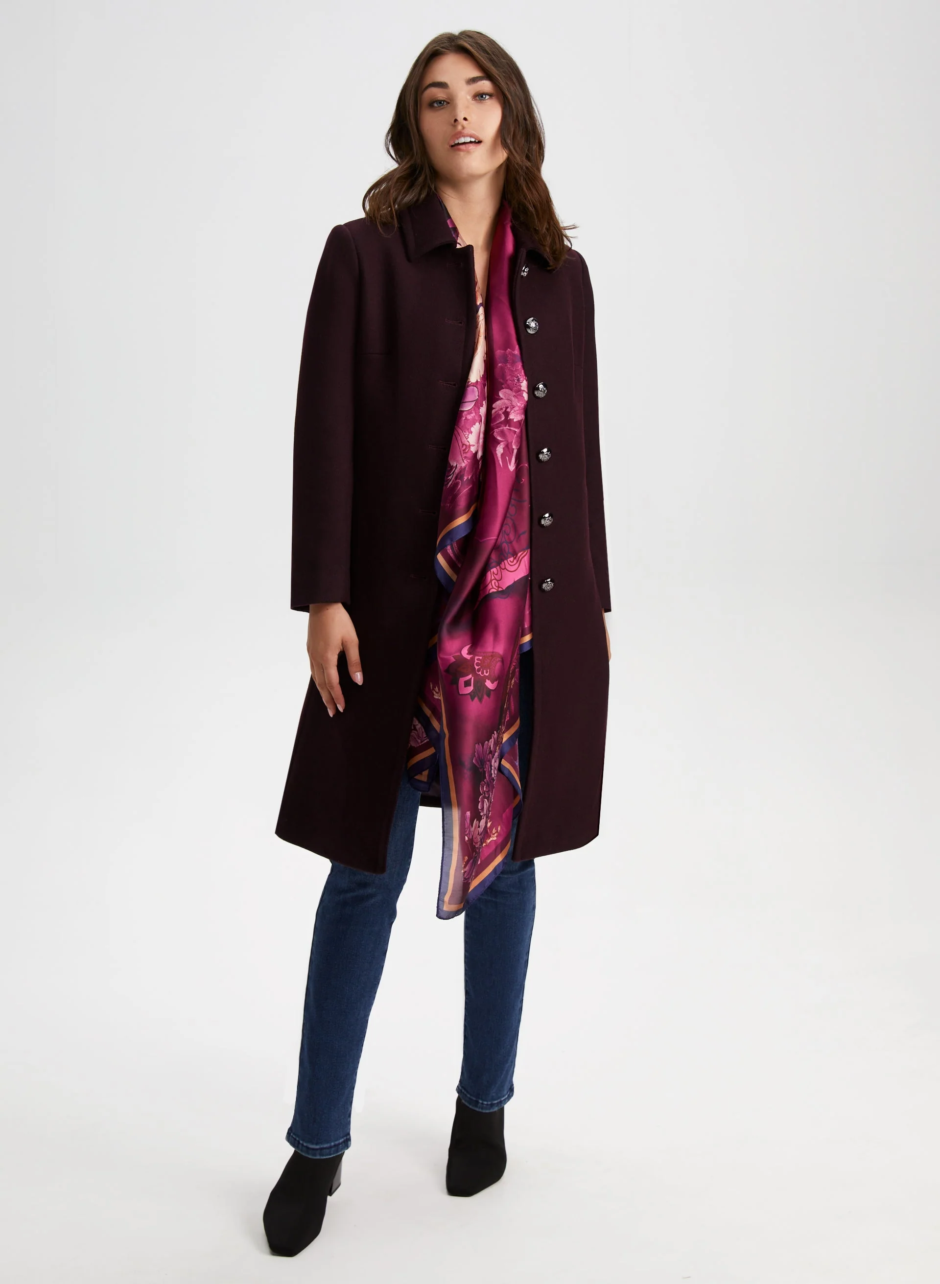 Button-Down Wool Blend Coat - Image 3