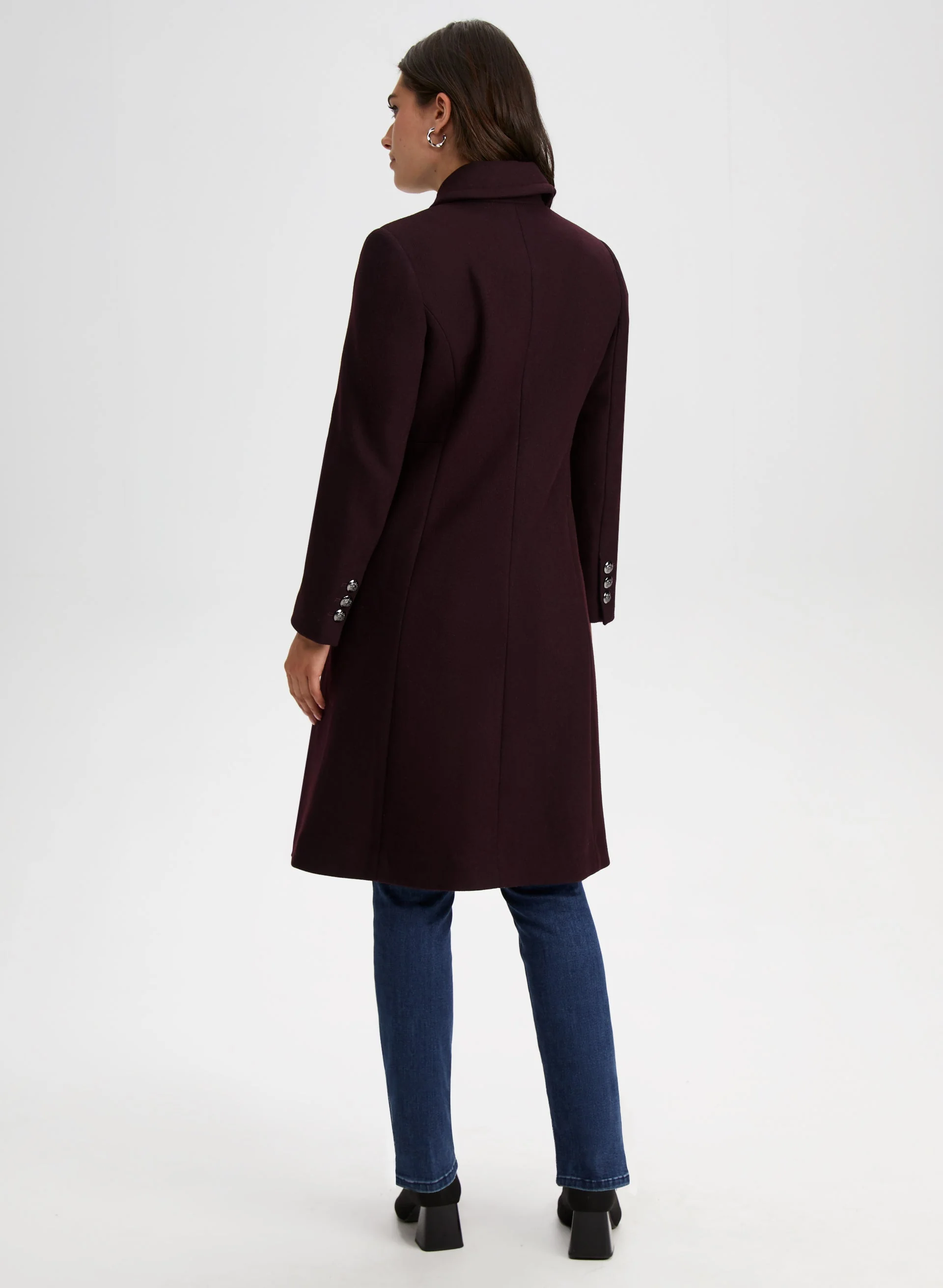 Button-Down Wool Blend Coat - Image 4