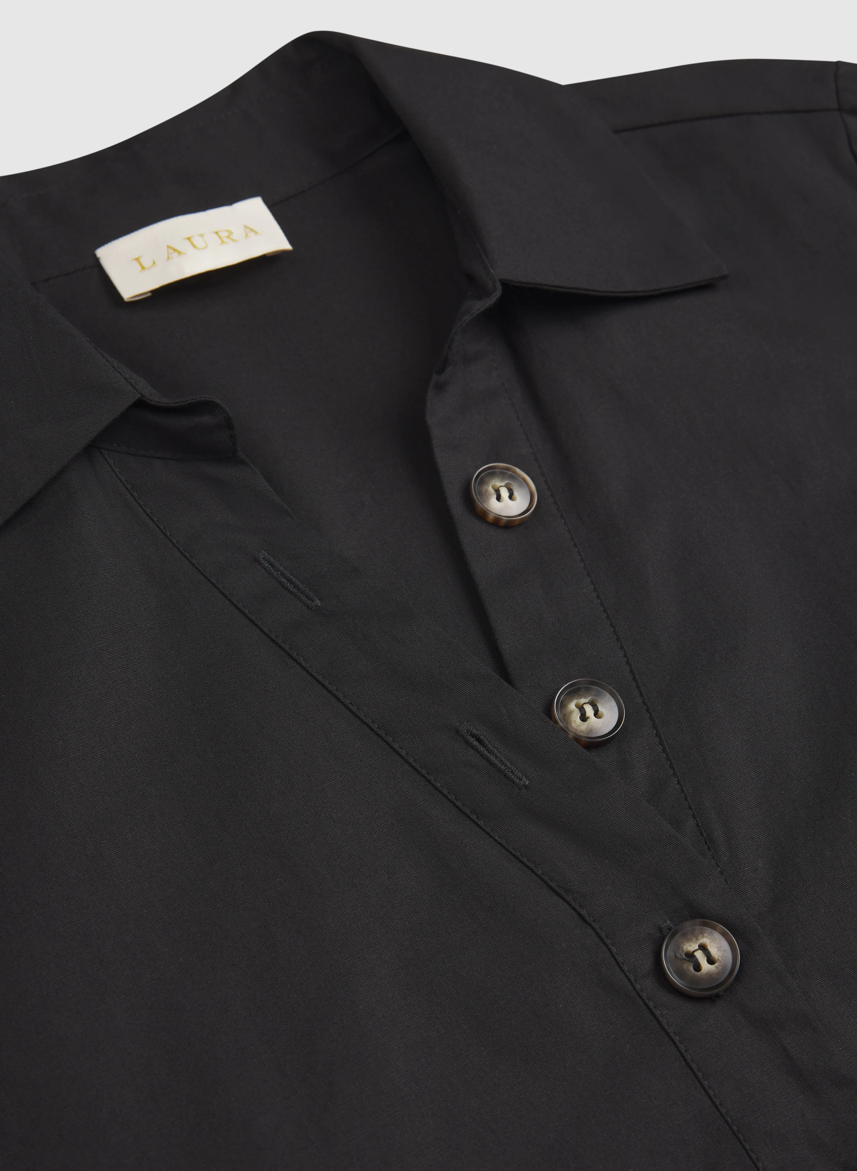 Buttoned Cotton-Blend Dress - Image 6