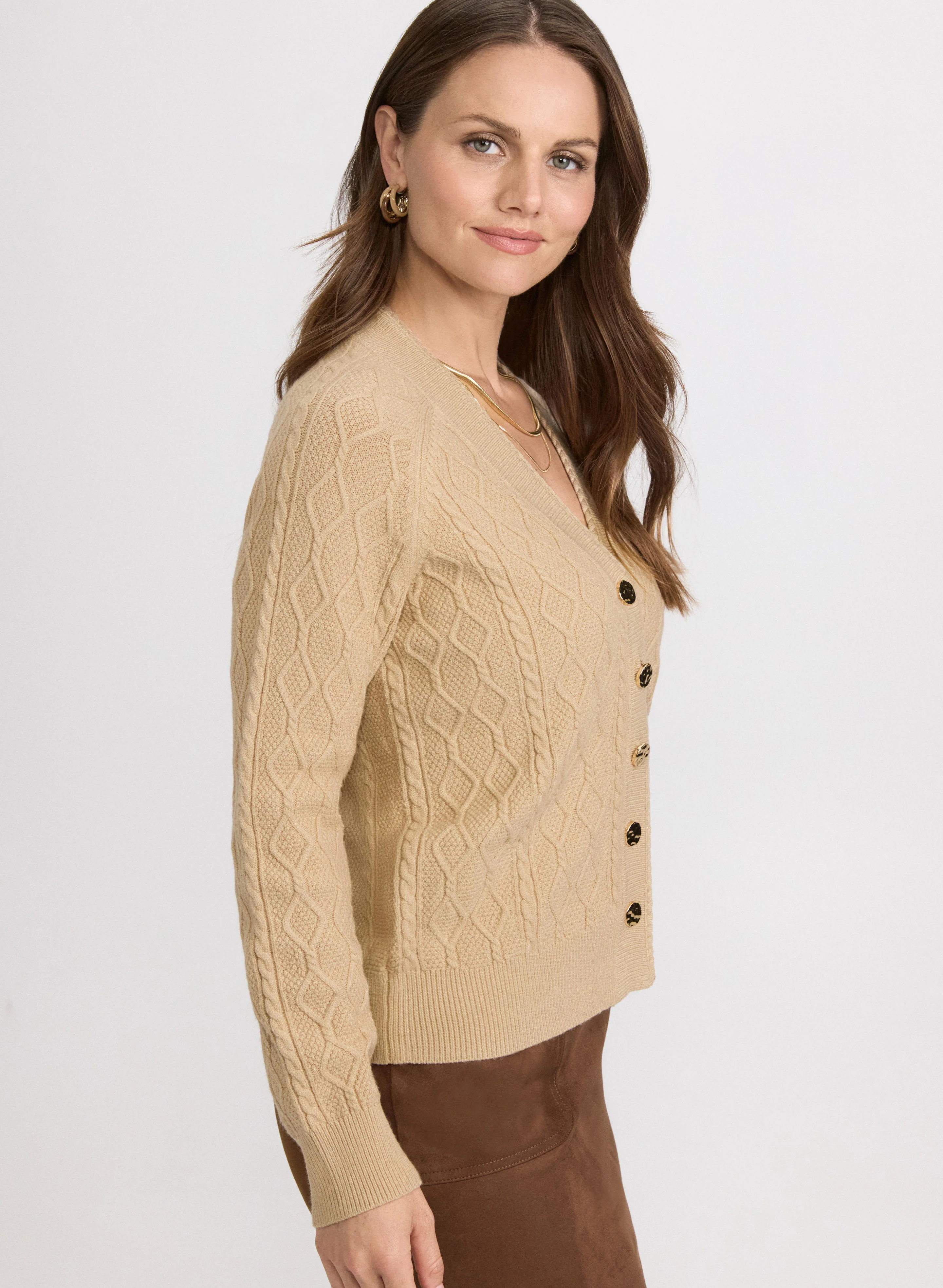 Cable Knit Cardigan - Image 2