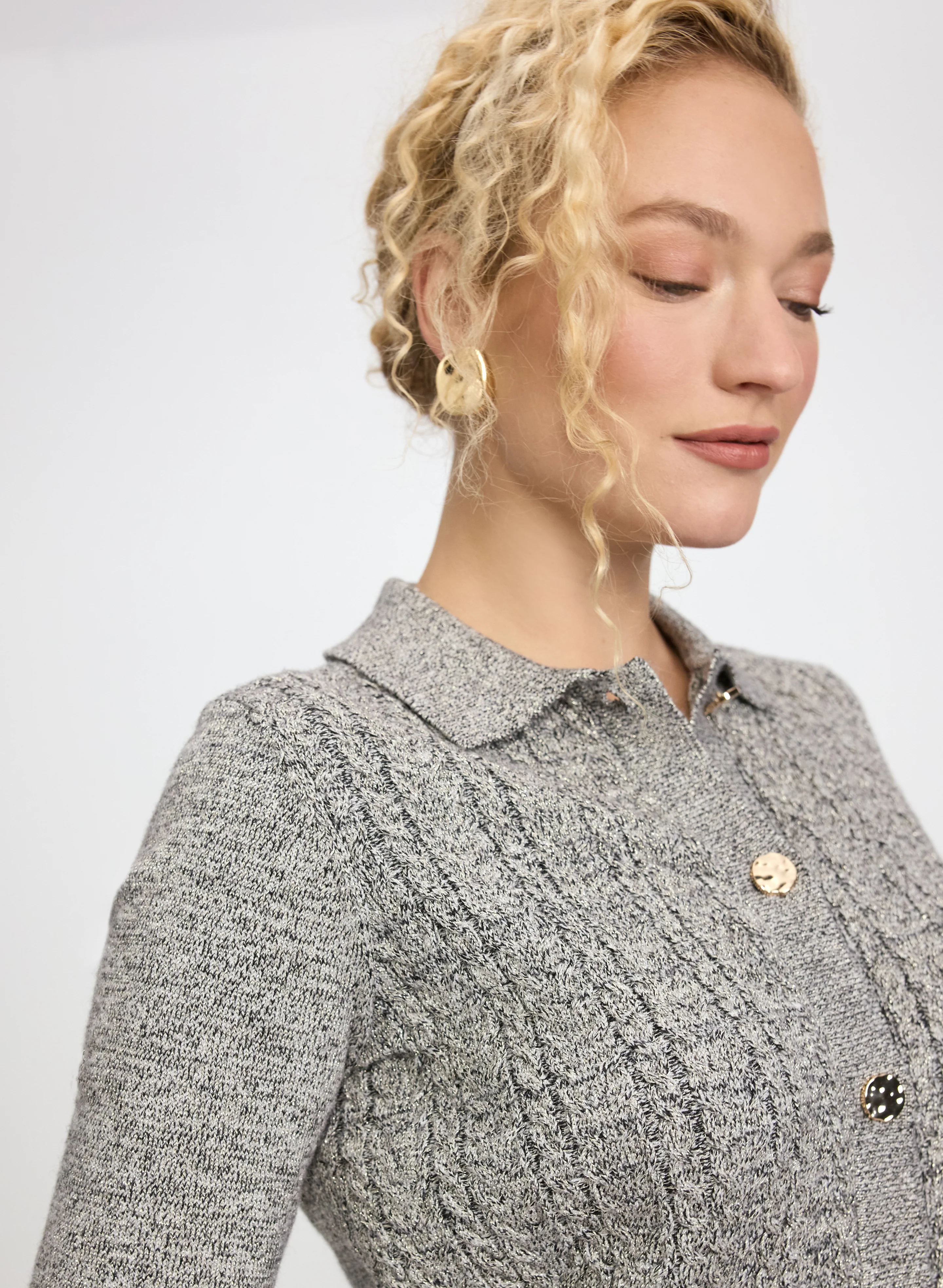 Cable Knit Cardigan - Image 4