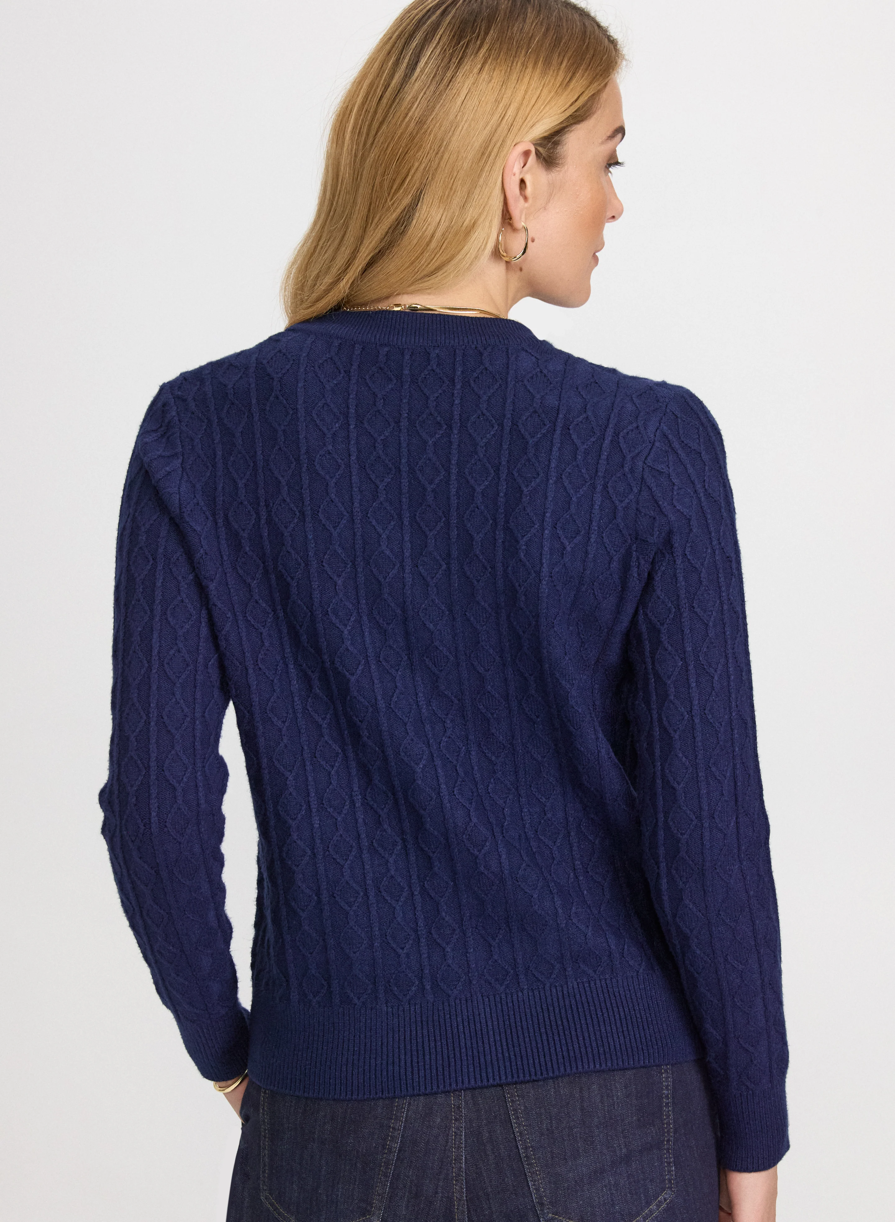 Cable Knit Cardigan - Image 4