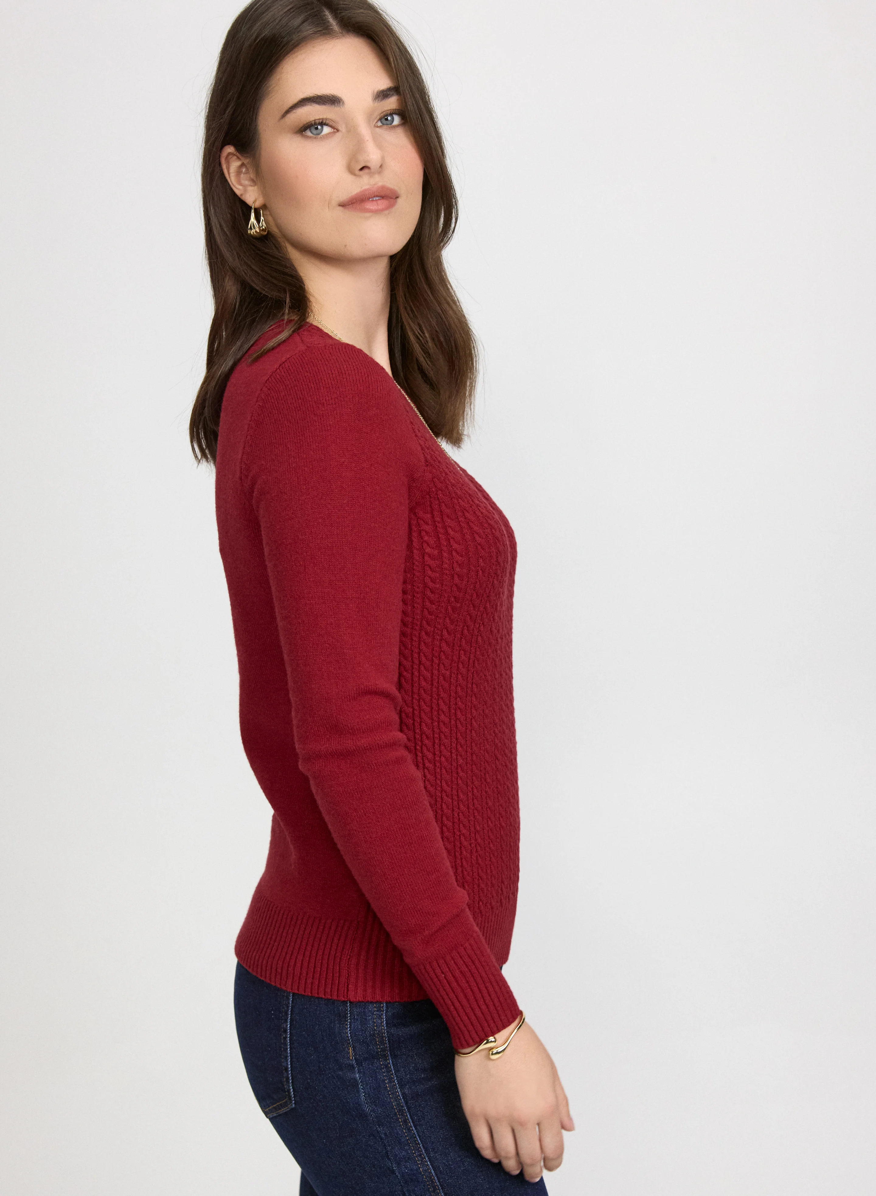 Cable Knit Sweater - Image 2