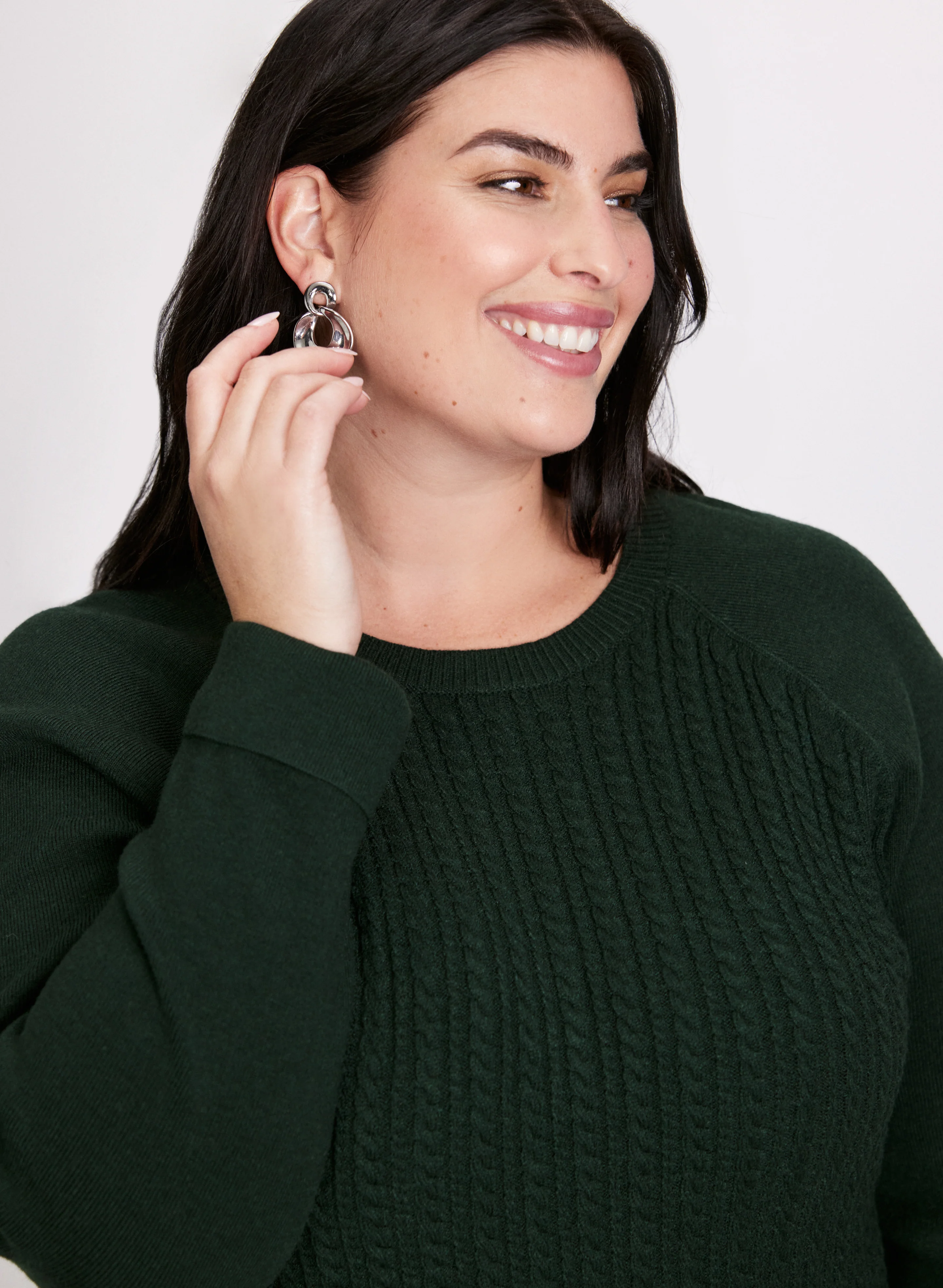 Cable Knit Tunic Sweater - Image 3