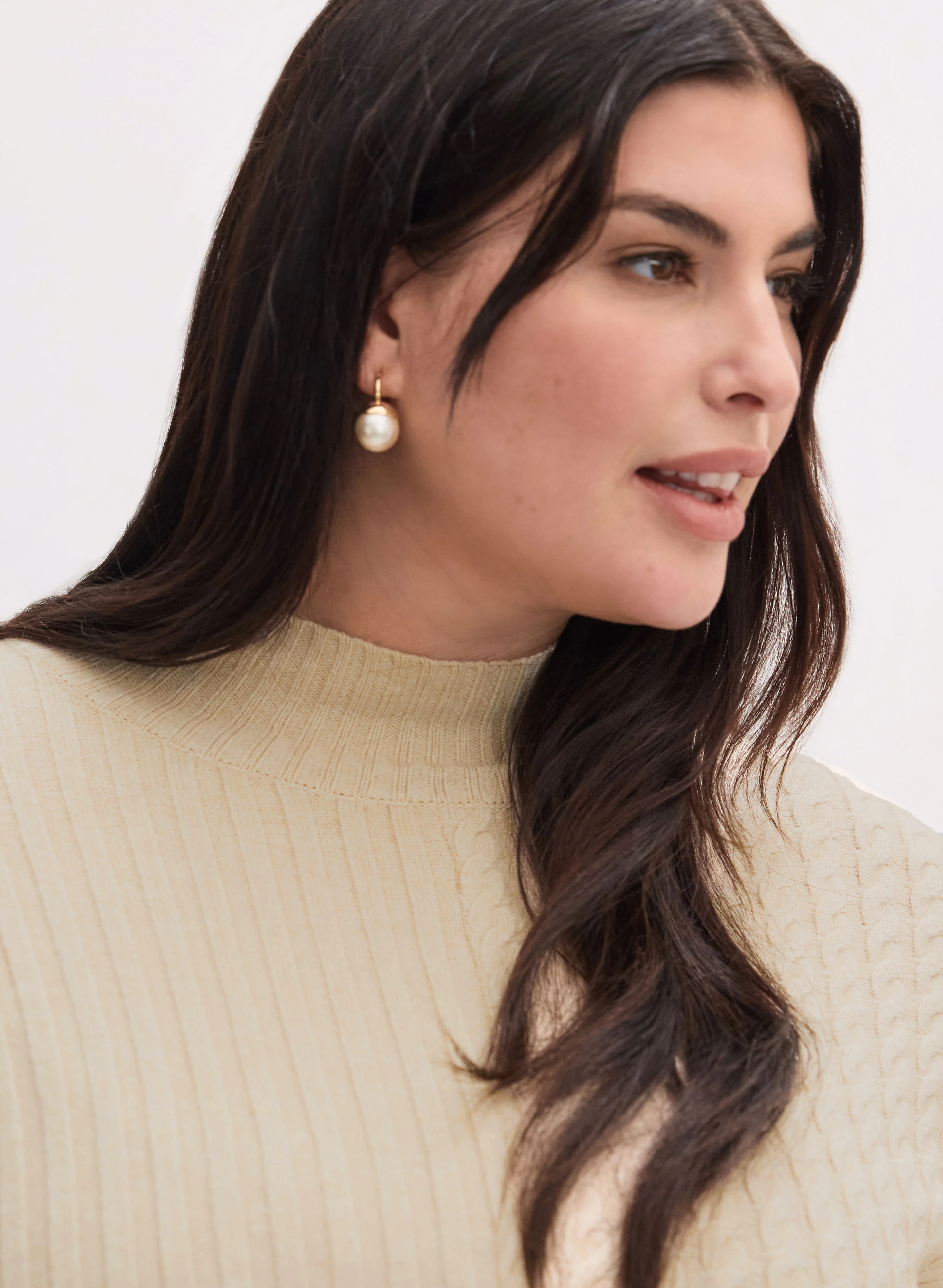 Cable & Rib Knit Sweater - Image 2