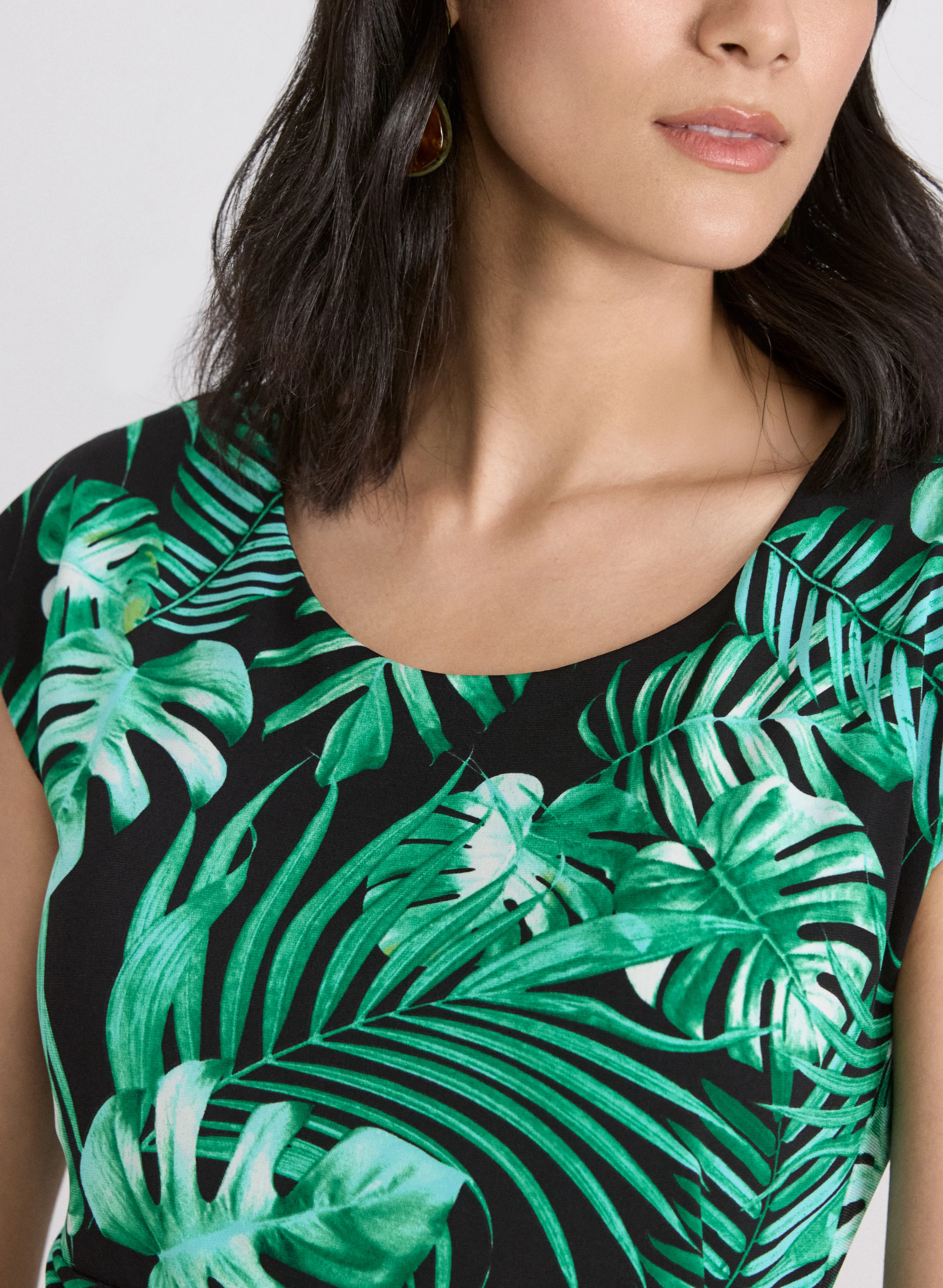 Palm Print Dress - Image 3