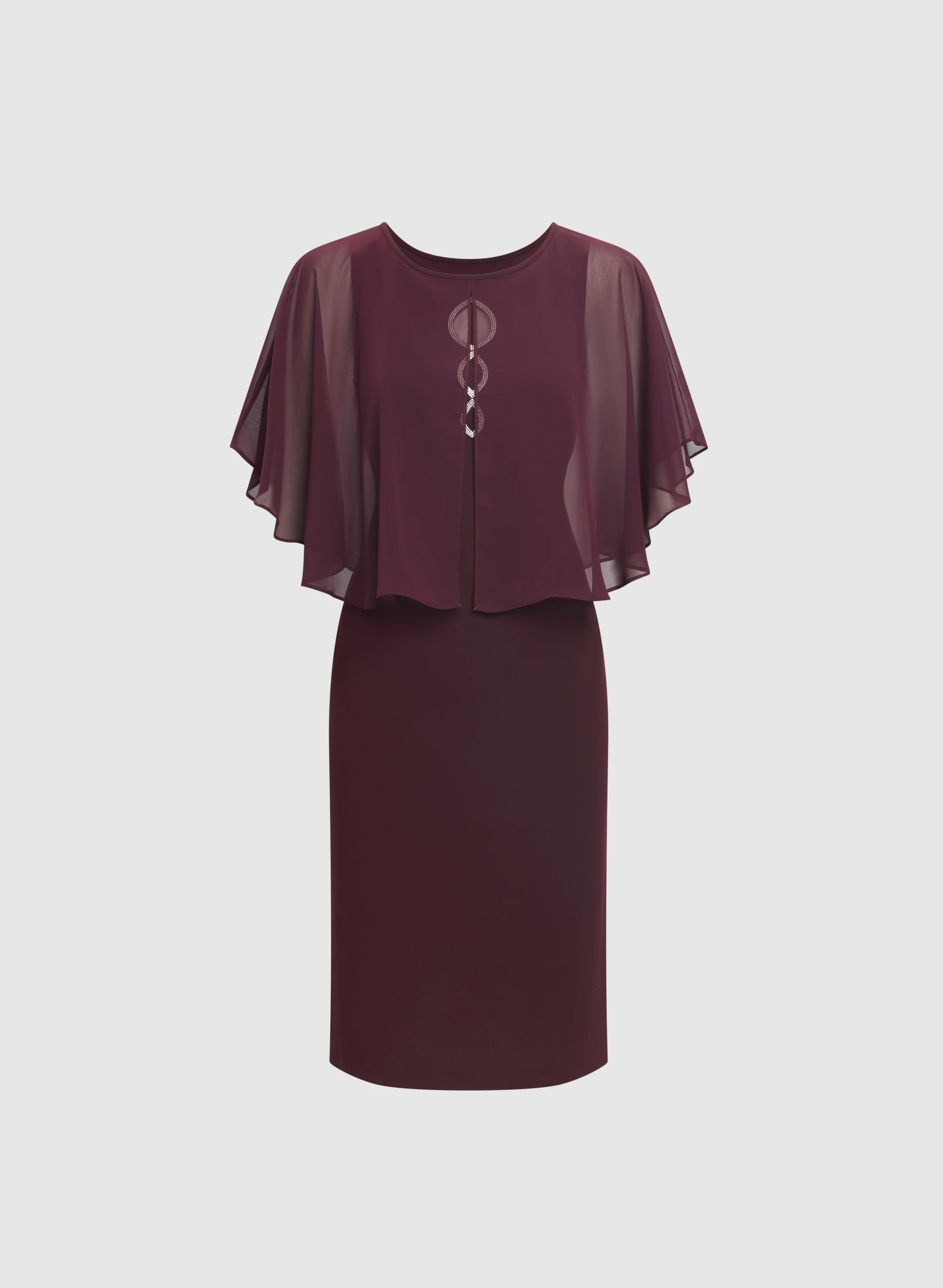 Capelet Overlay Dress - Image 6
