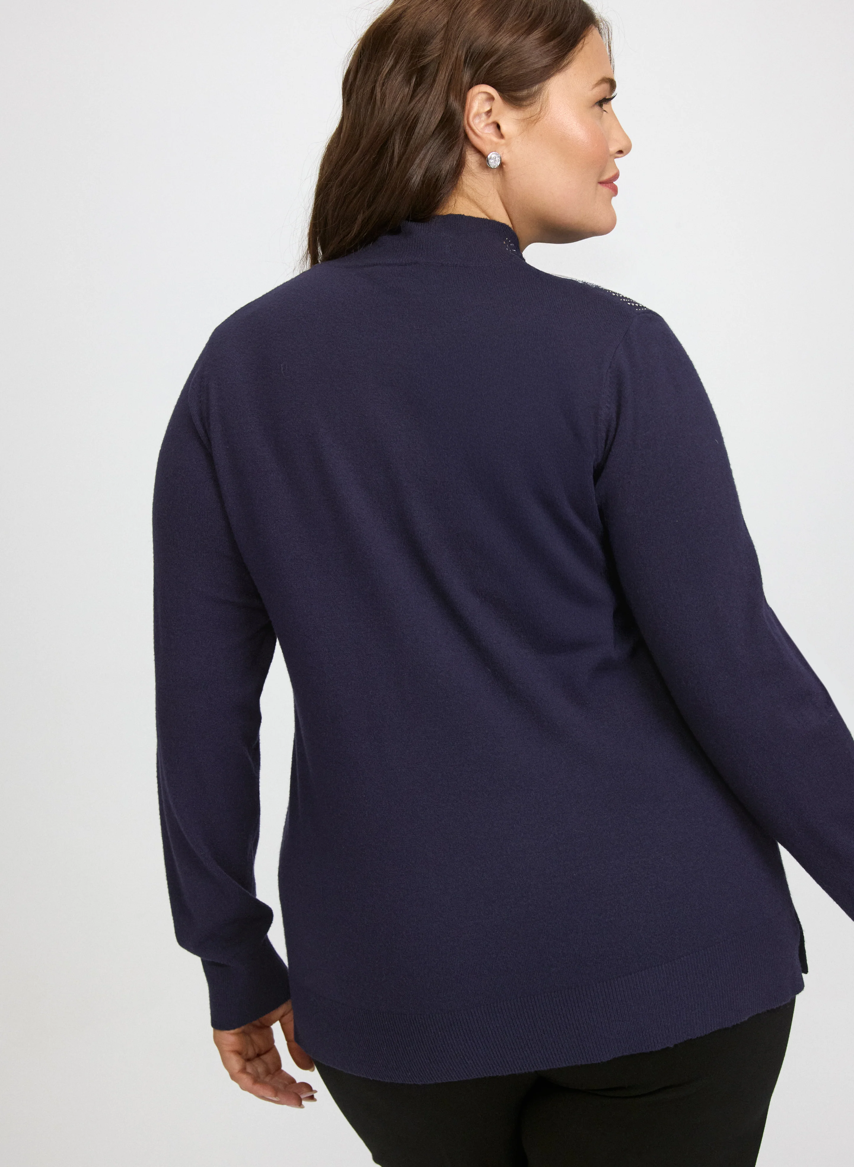 Cascading Rhinestone Sweater - Image 4