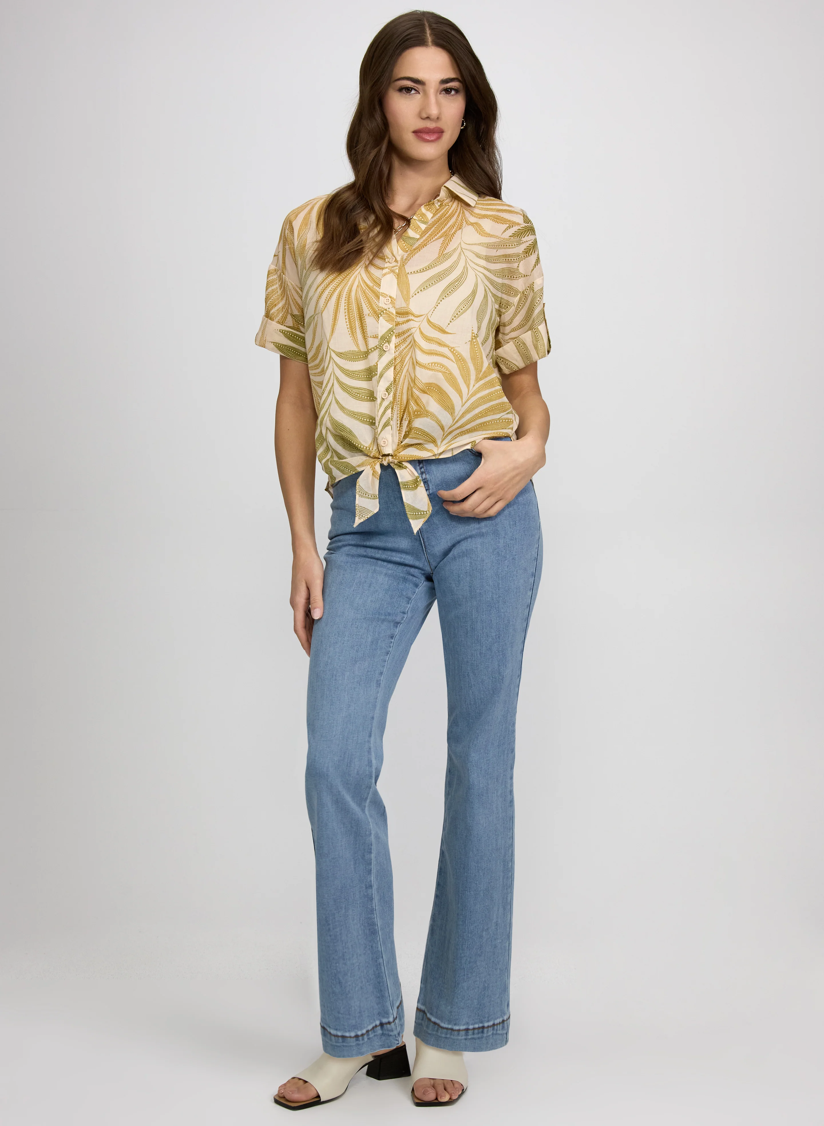 Chain-Link Detail Jeans - Image 3