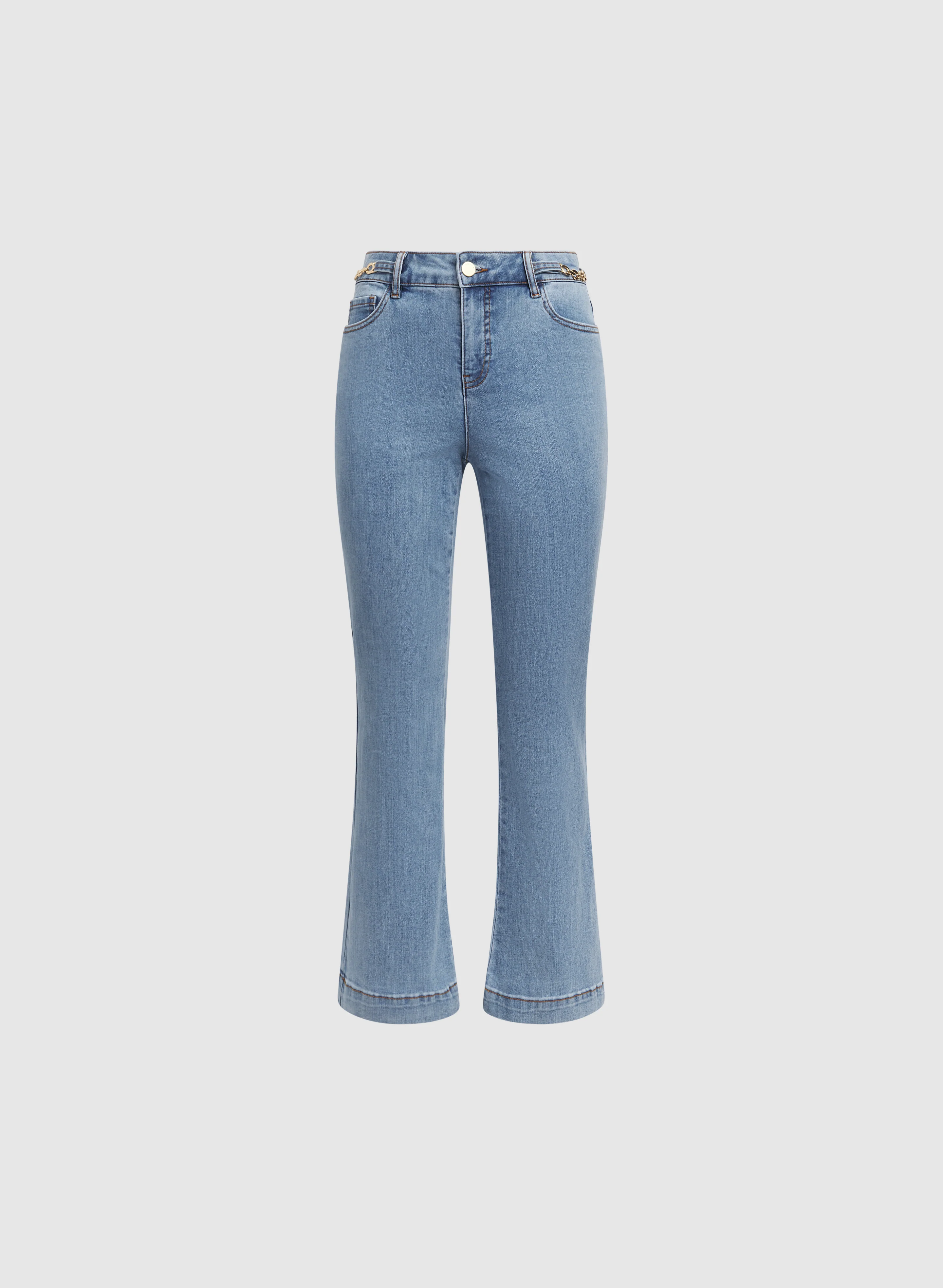 Chain-Link Detail Jeans - Image 6