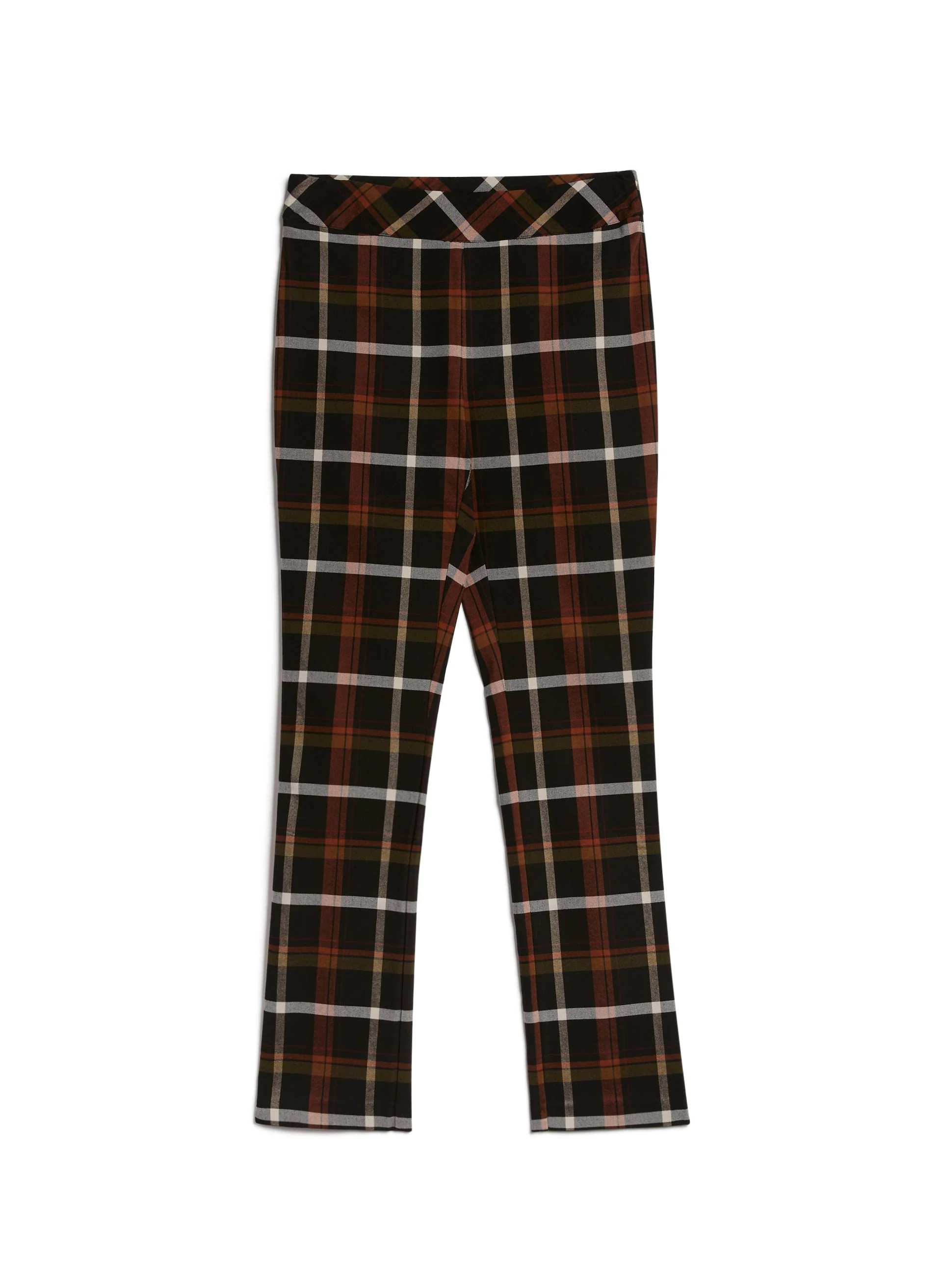 Charlie B - Plaid Print Pull-On Pants - Image 4