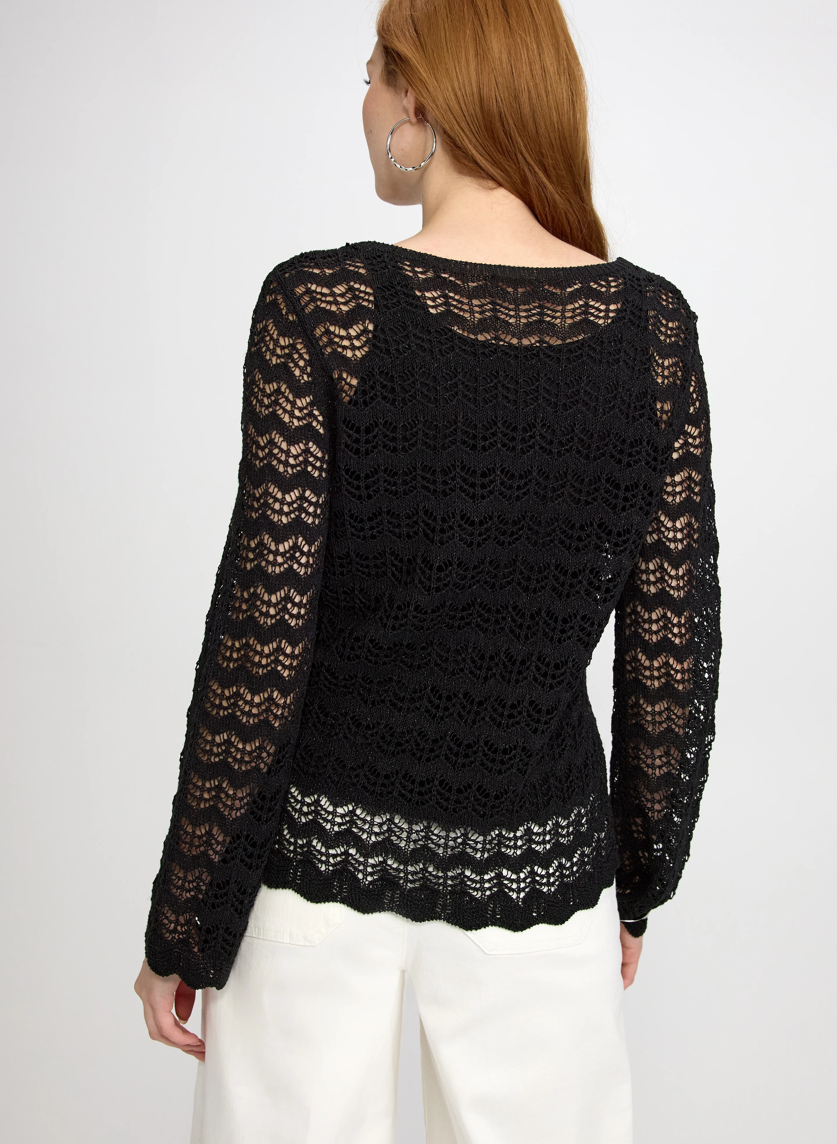 Chevron Knit Pullover - Image 4