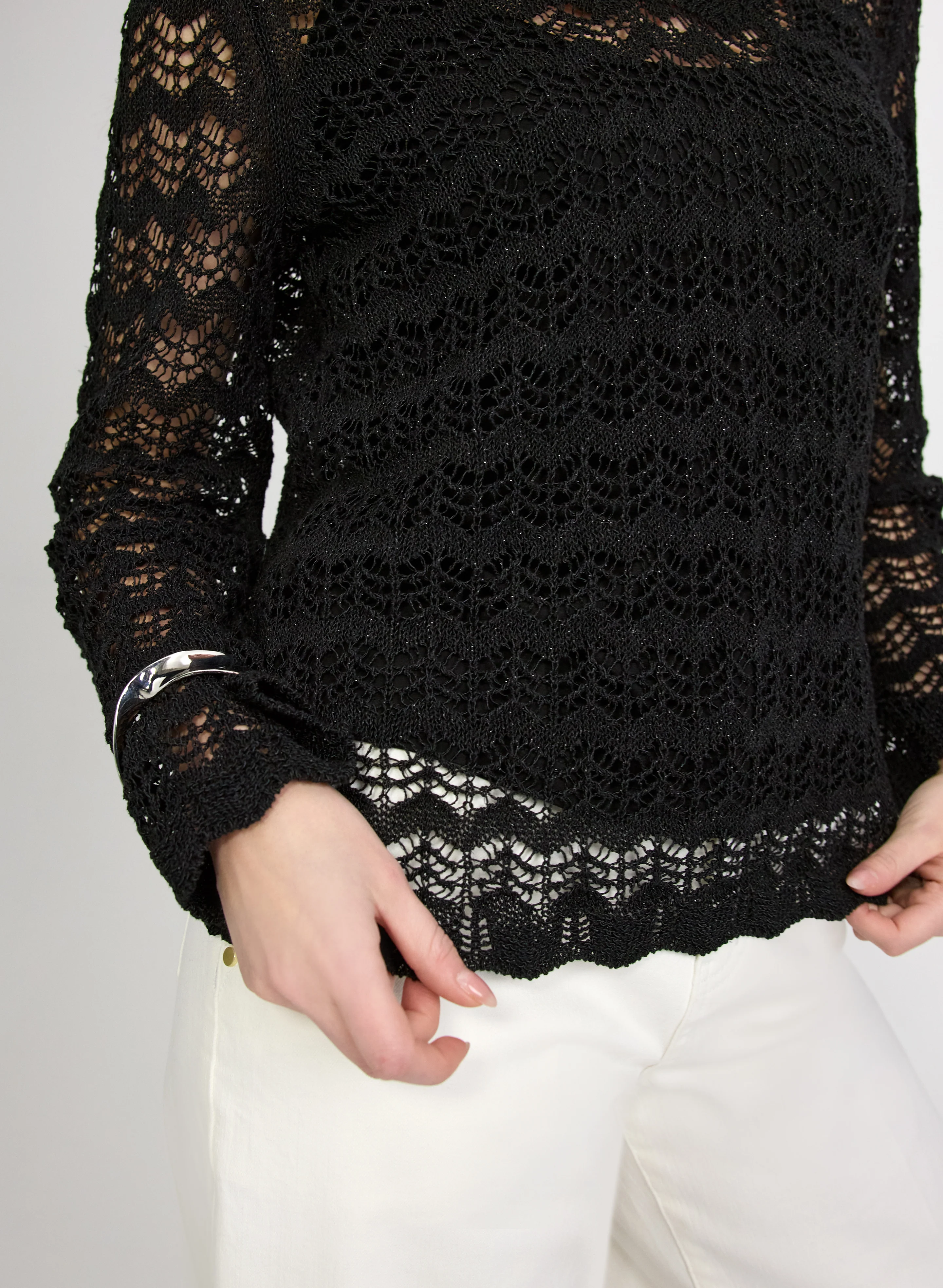 Chevron Knit Pullover - Image 8