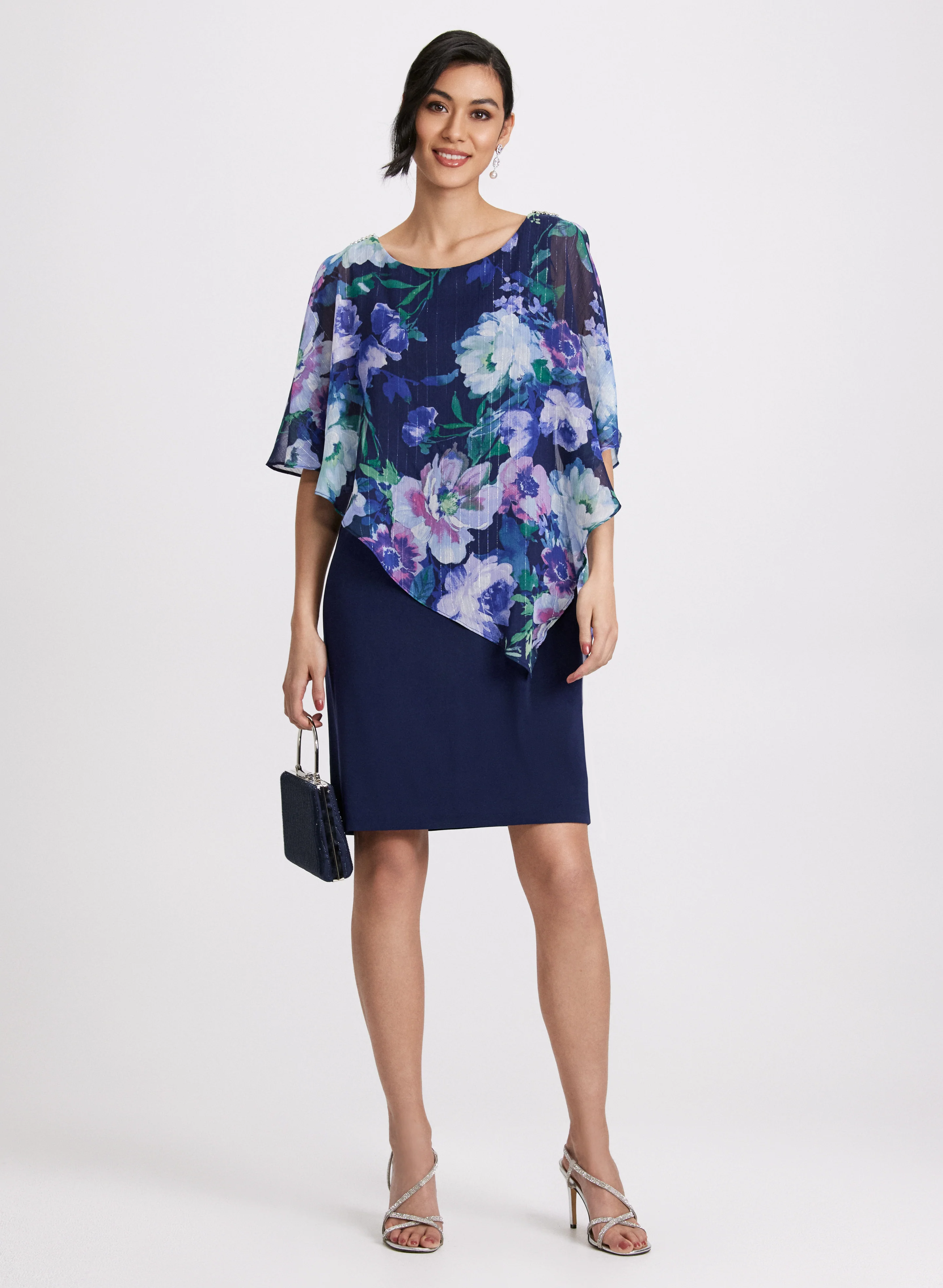Chiffon & Jersey Dress - Image 7