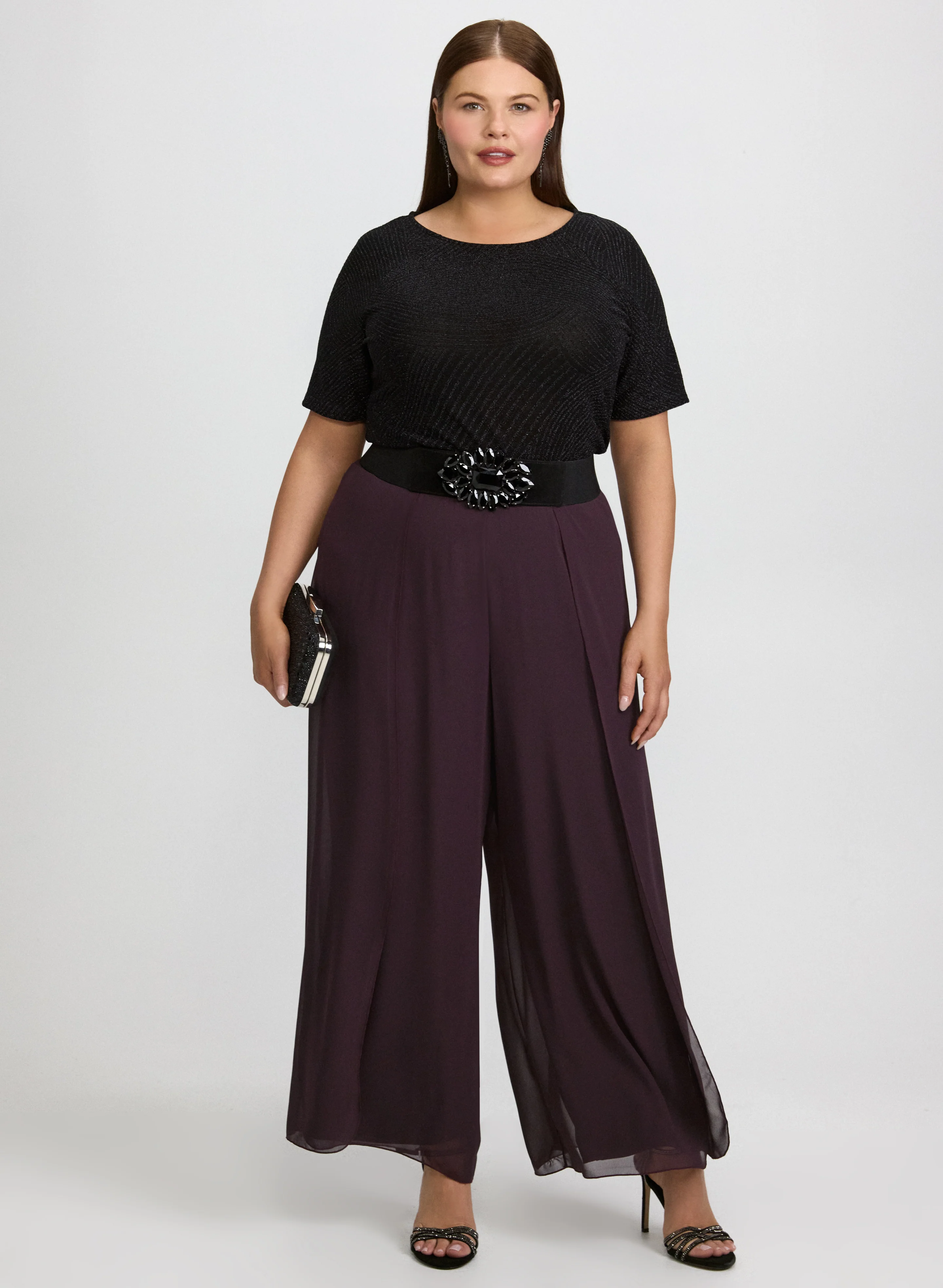 Chiffon Overlay Pants - Image 3