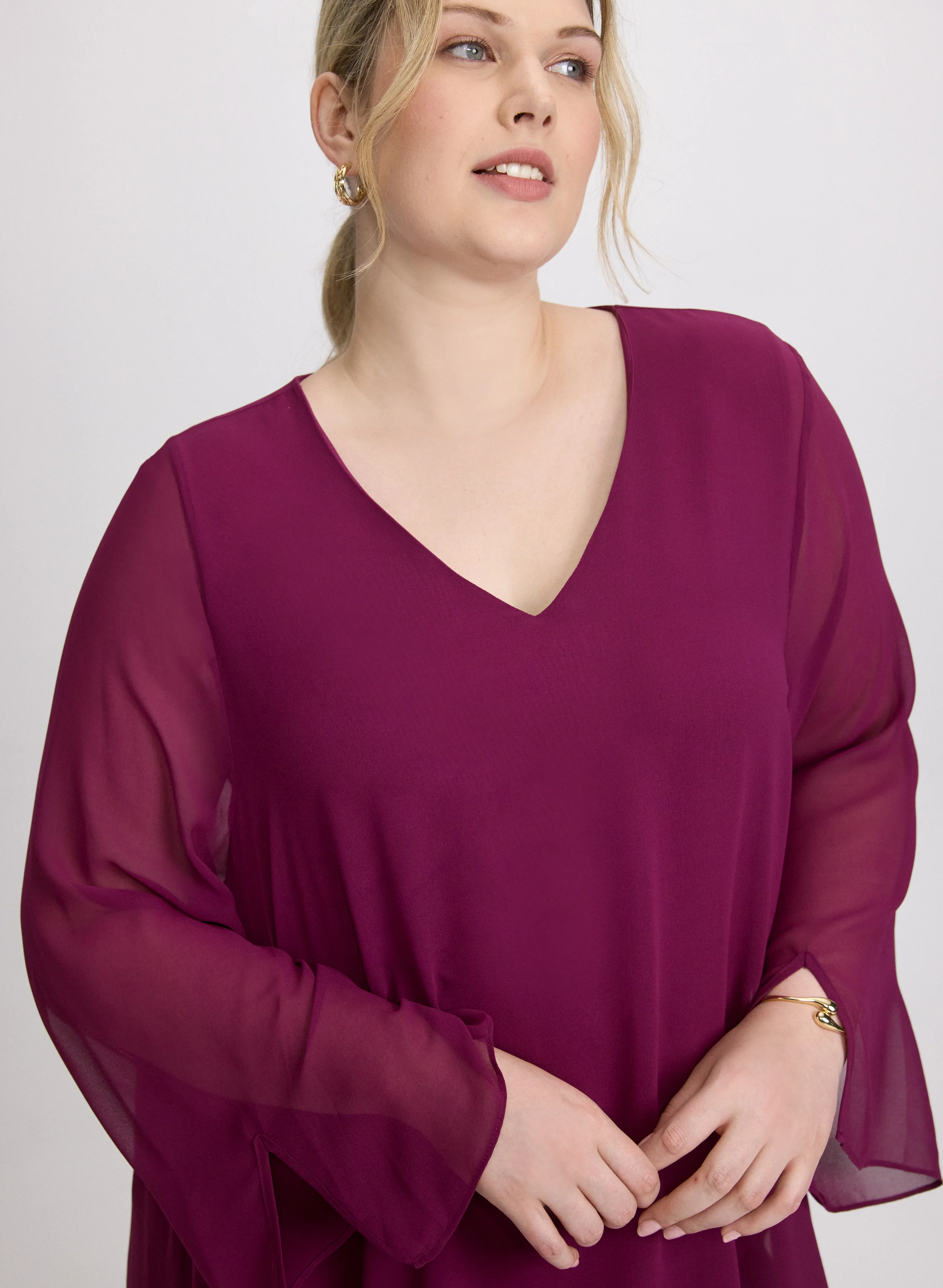 Chiffon Poncho Blouse - Image 2