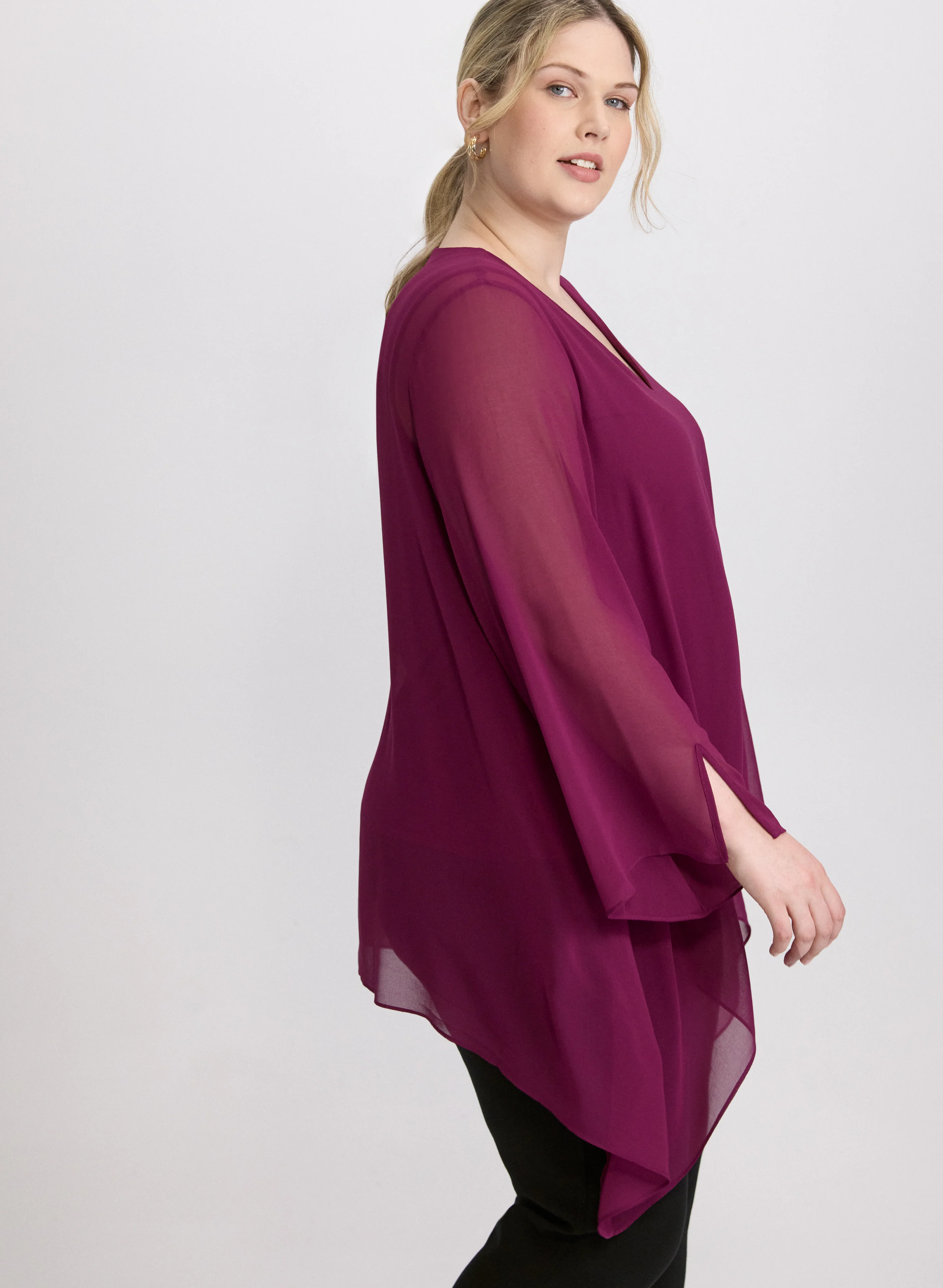 Chiffon Poncho Blouse - Image 5