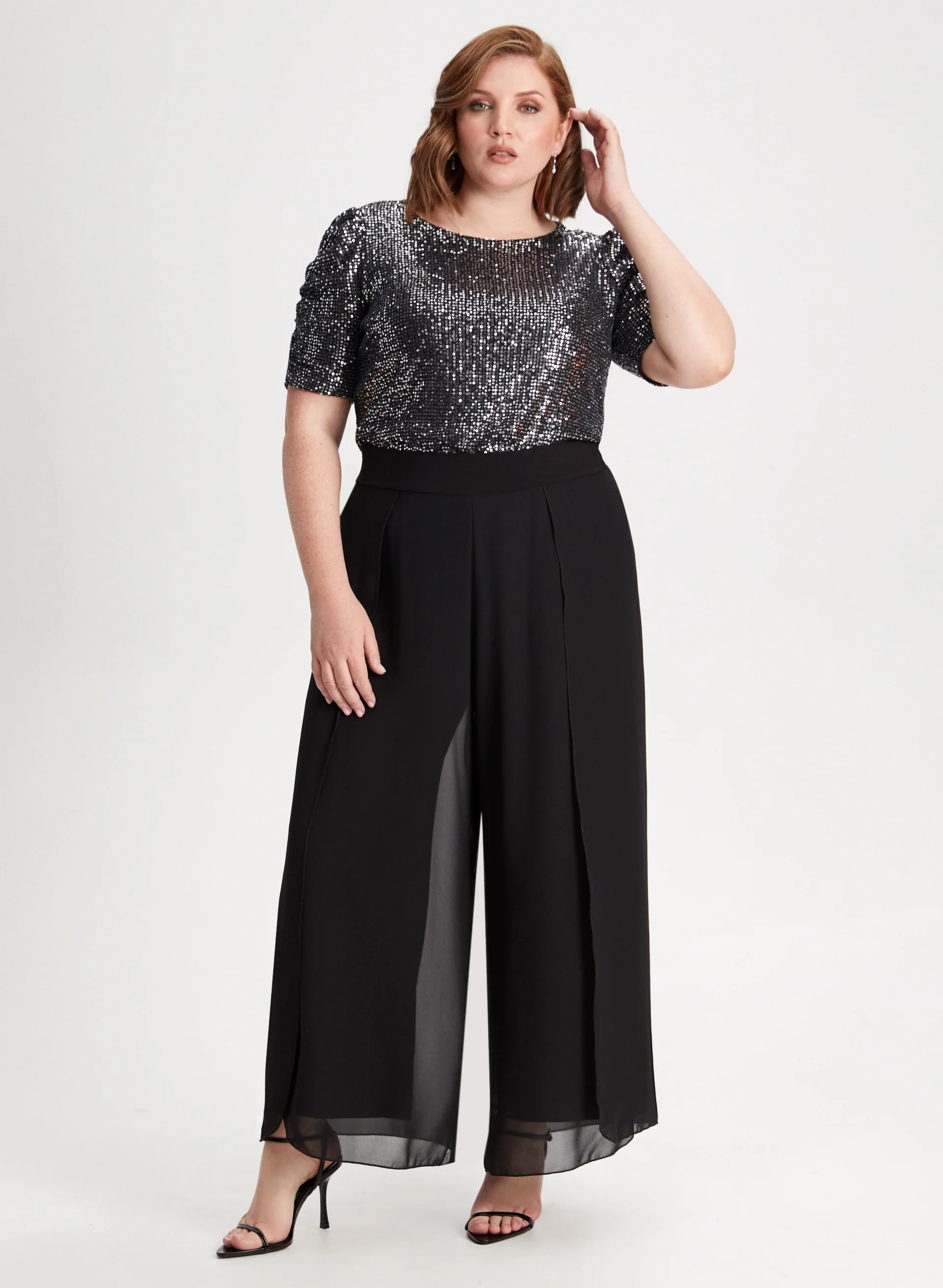 Olivia Chiffon Wide-Leg Pants - Image 3