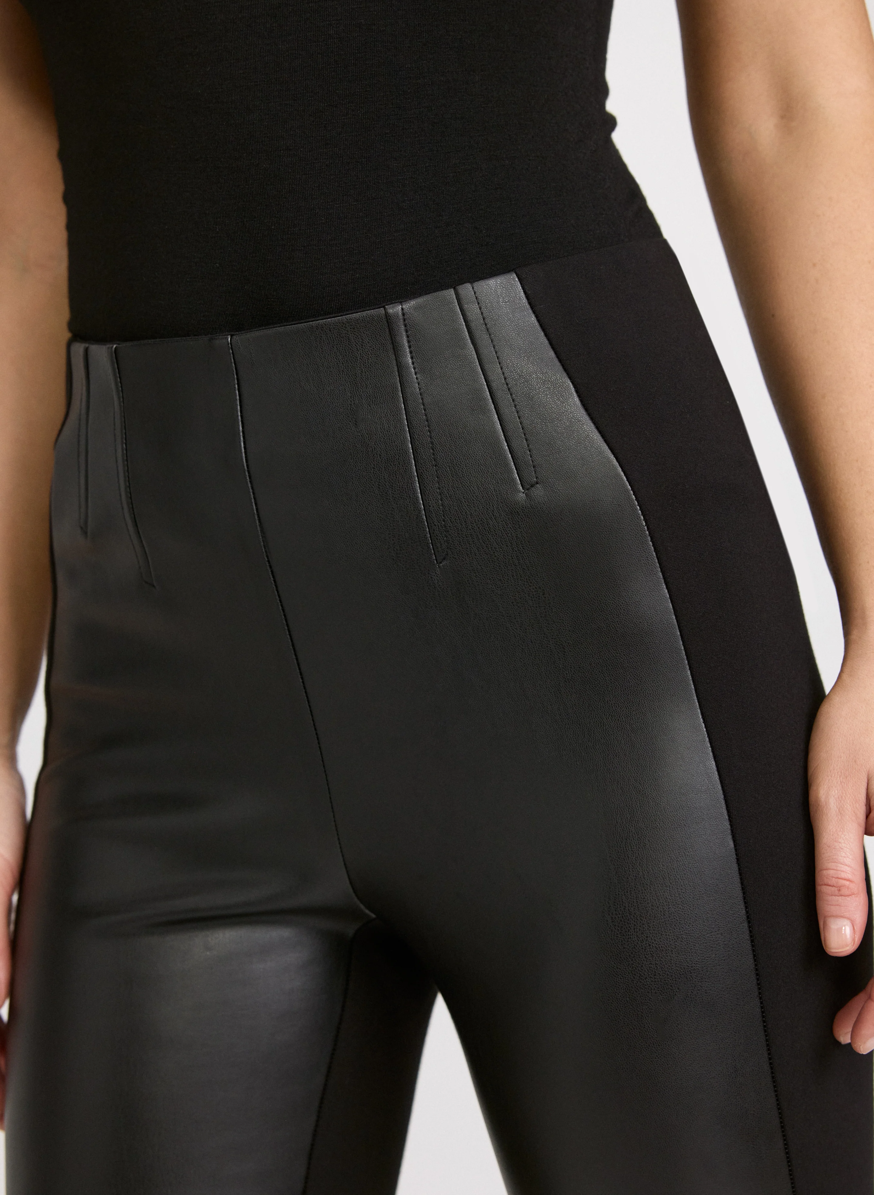 Chloe Vegan Leather Leggings - Image 6