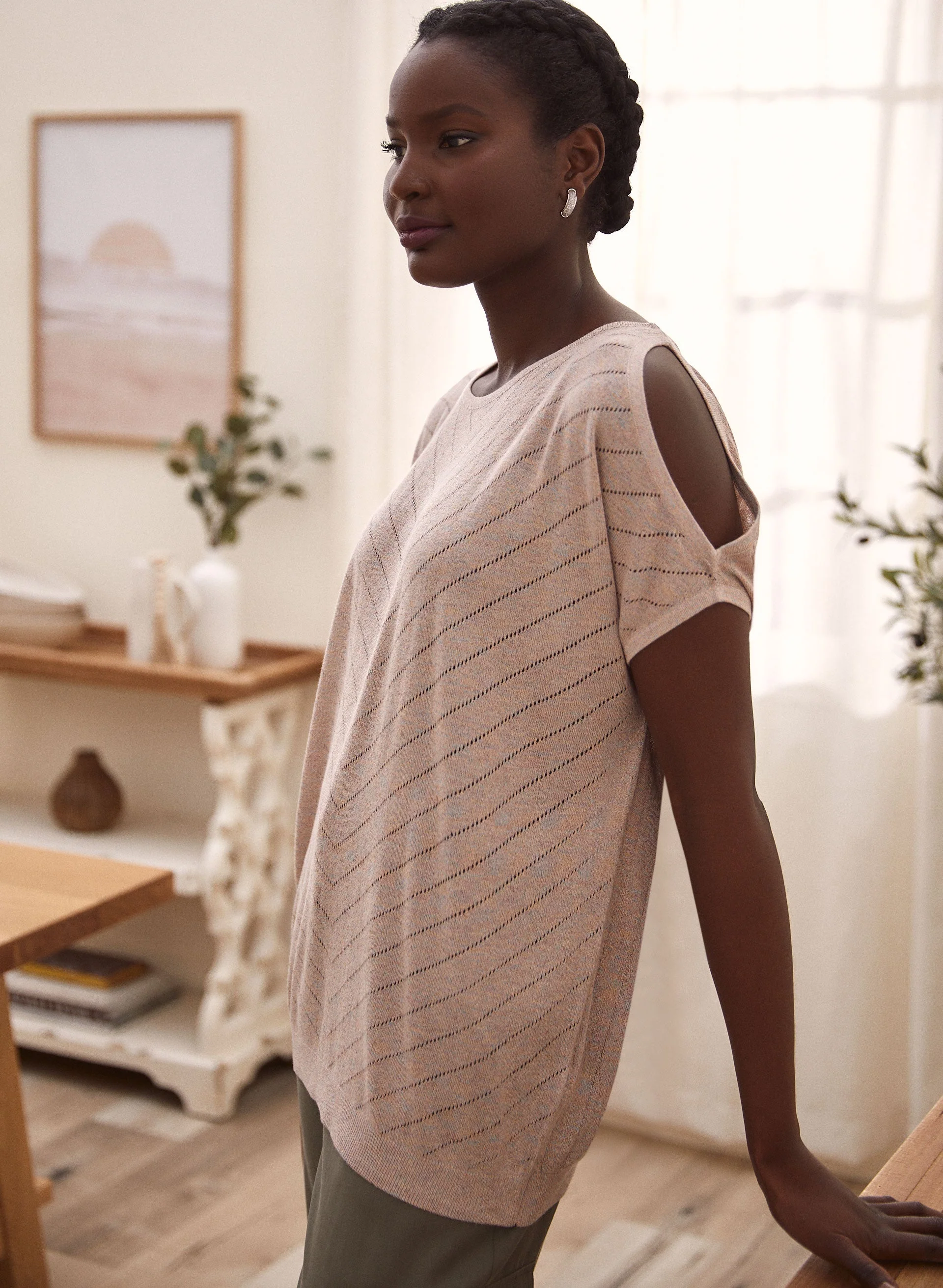 Cold Shoulder Sweater - Image 2