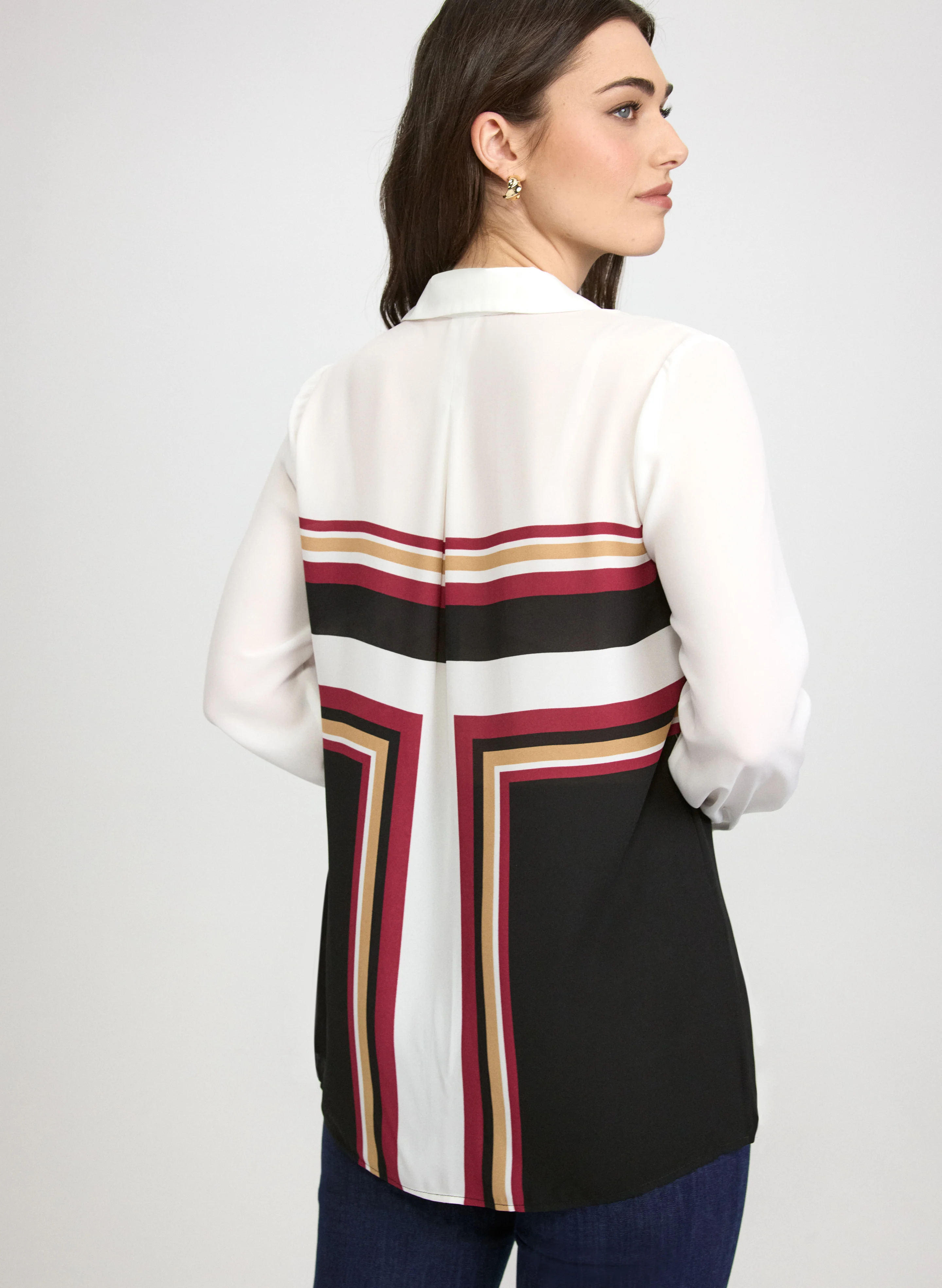 Colour Block Blouse - Image 4
