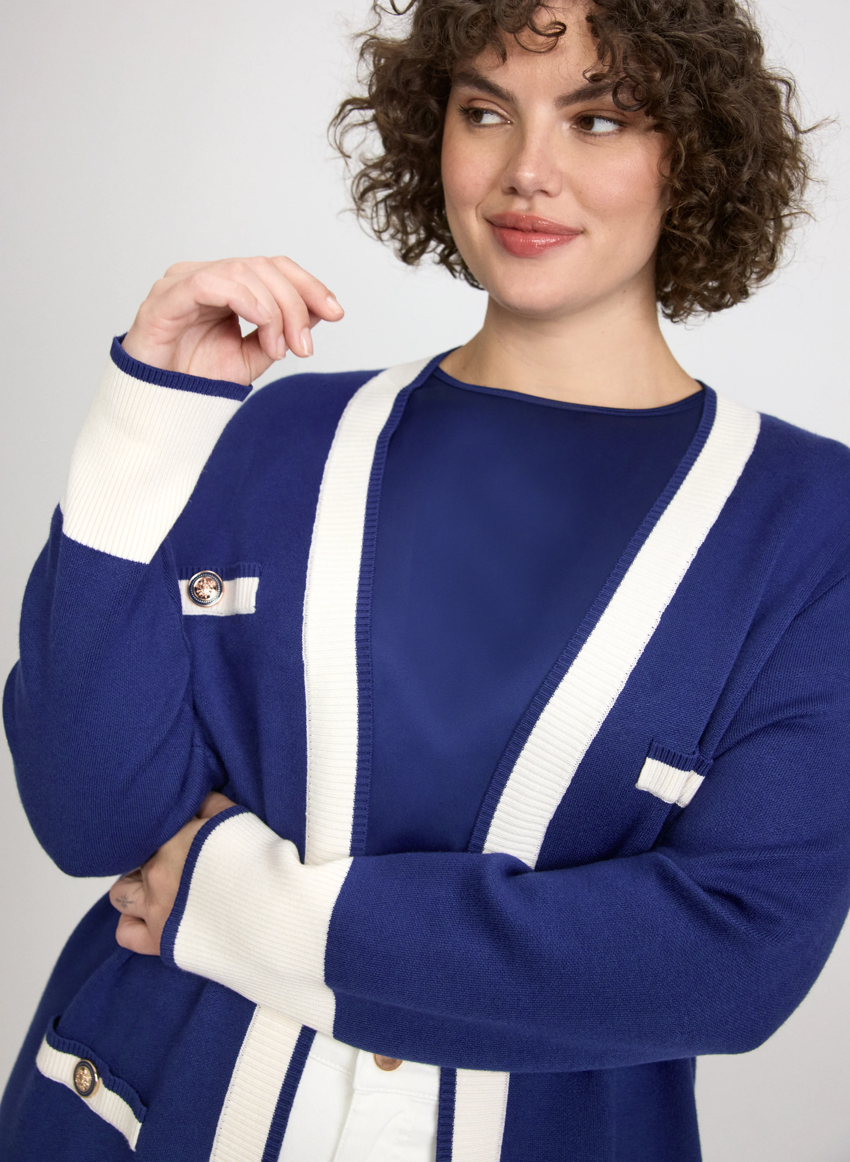 Colour Block Cardigan - Image 5