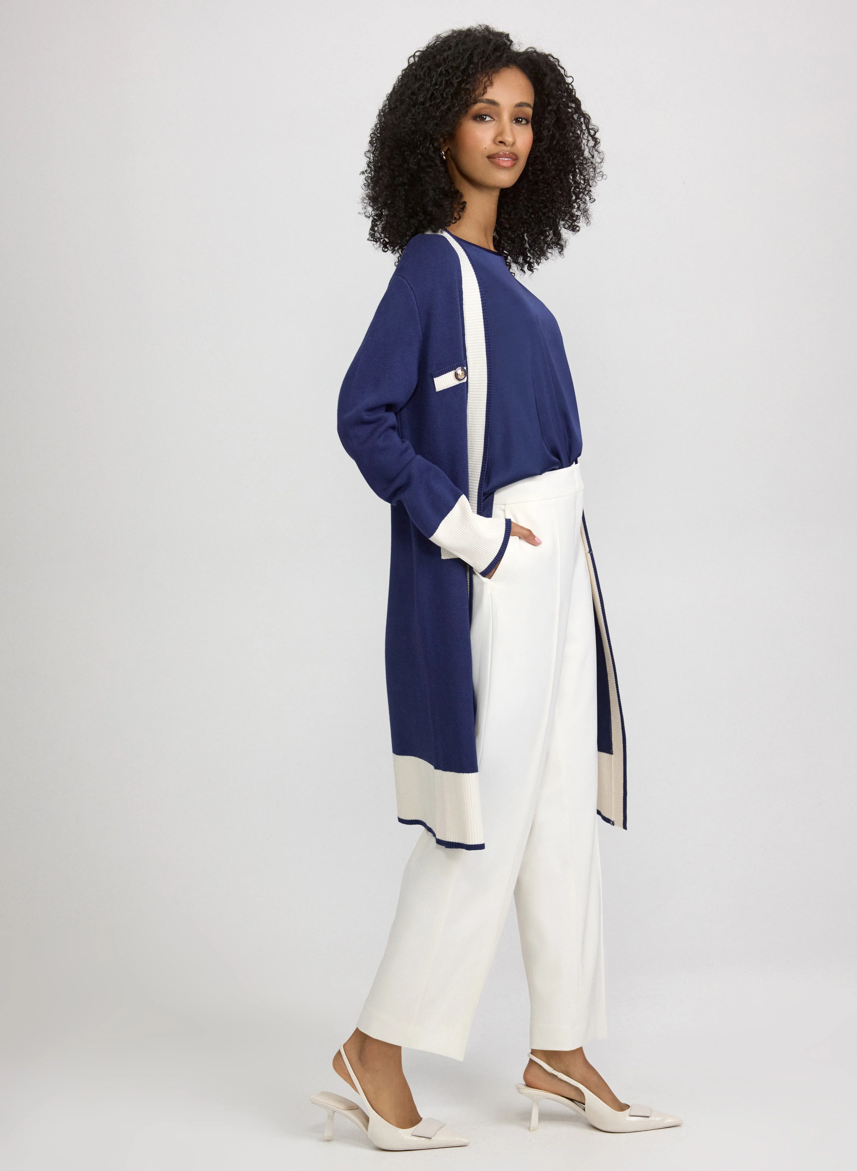 Colour Block Cardigan - Image 5