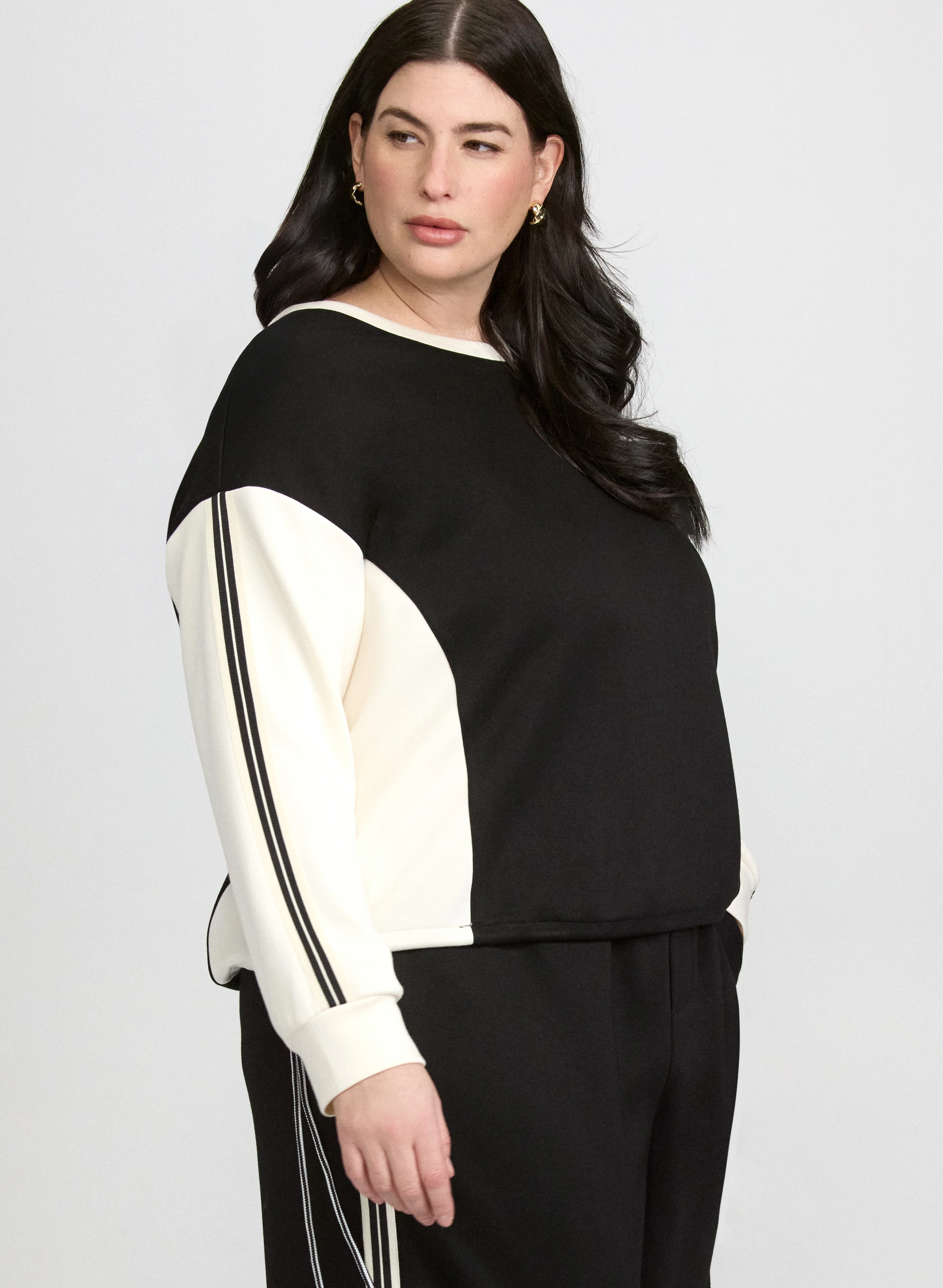 Colour Block Scuba Top - Image 2