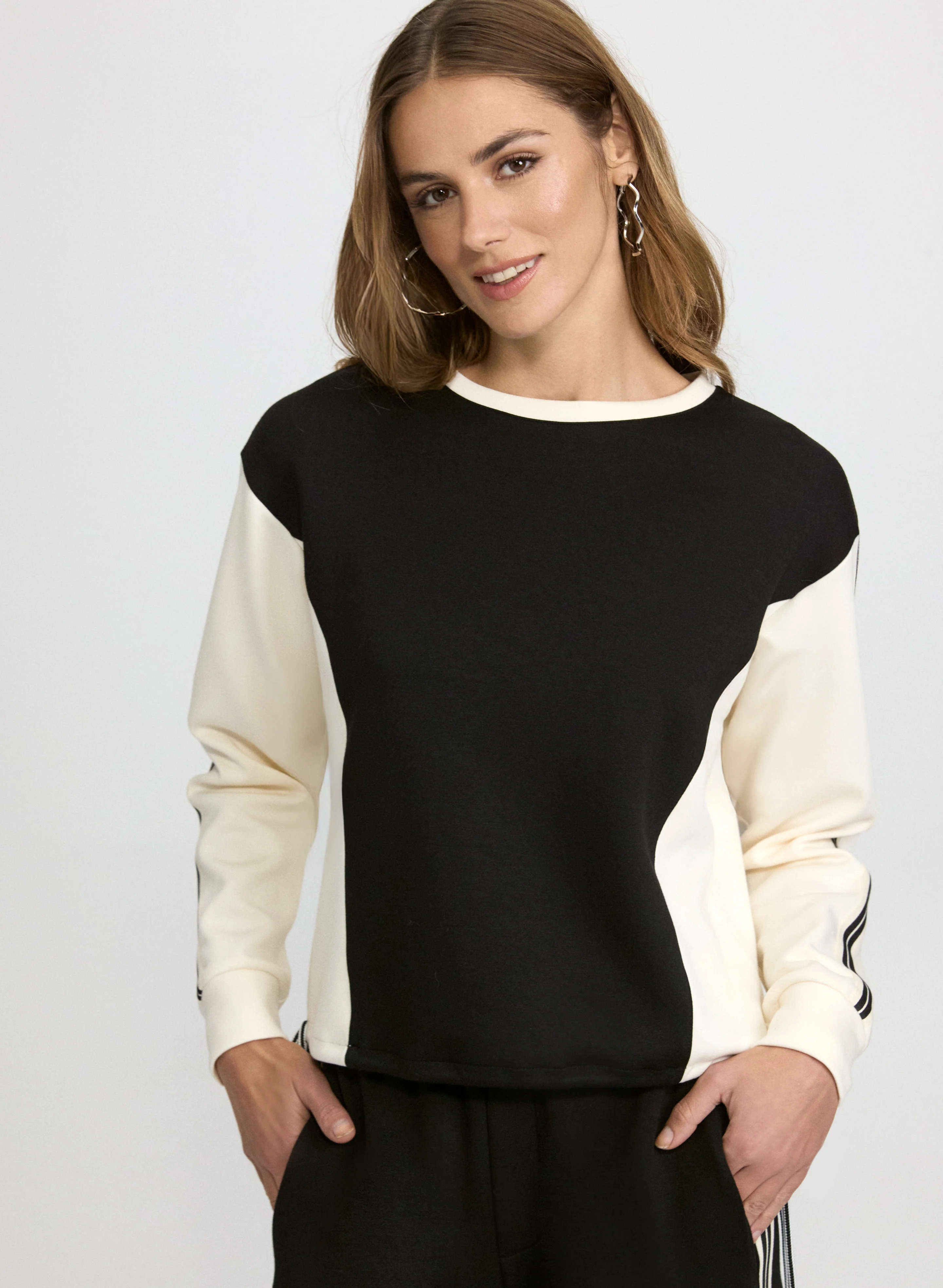 Colour Block Scuba Top