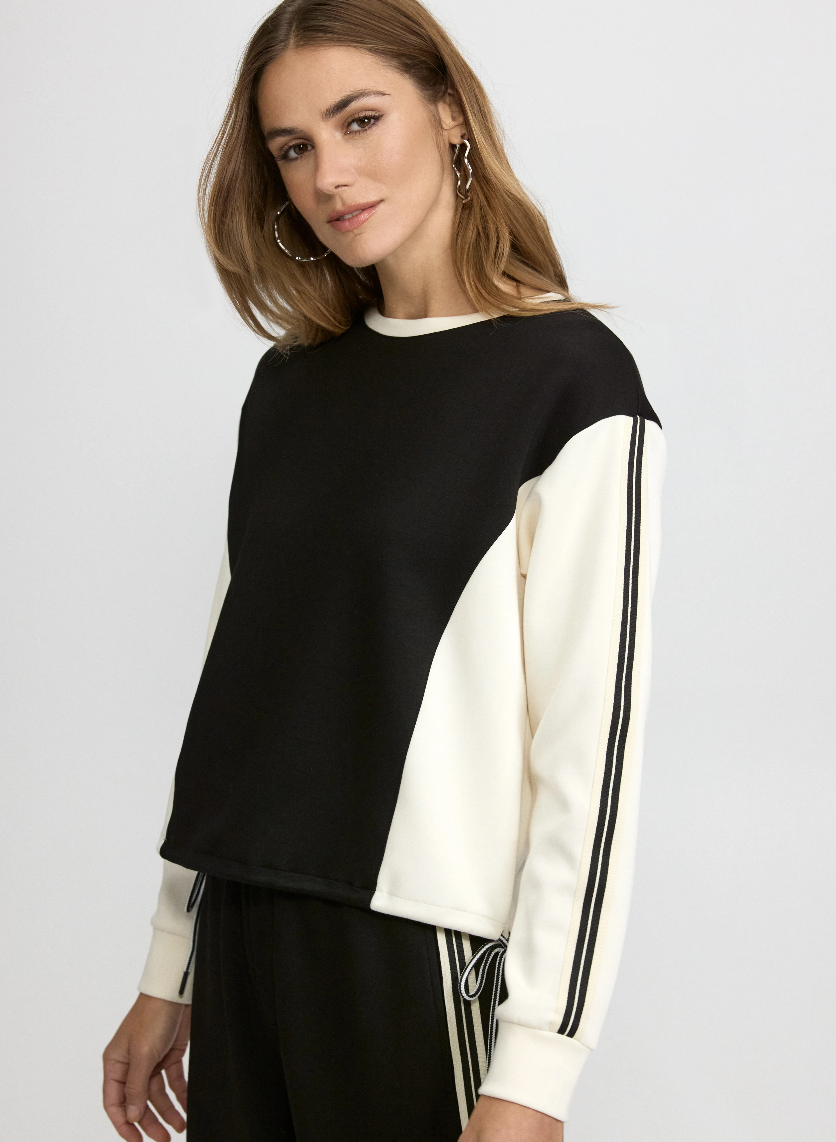 Colour Block Scuba Top - Image 2