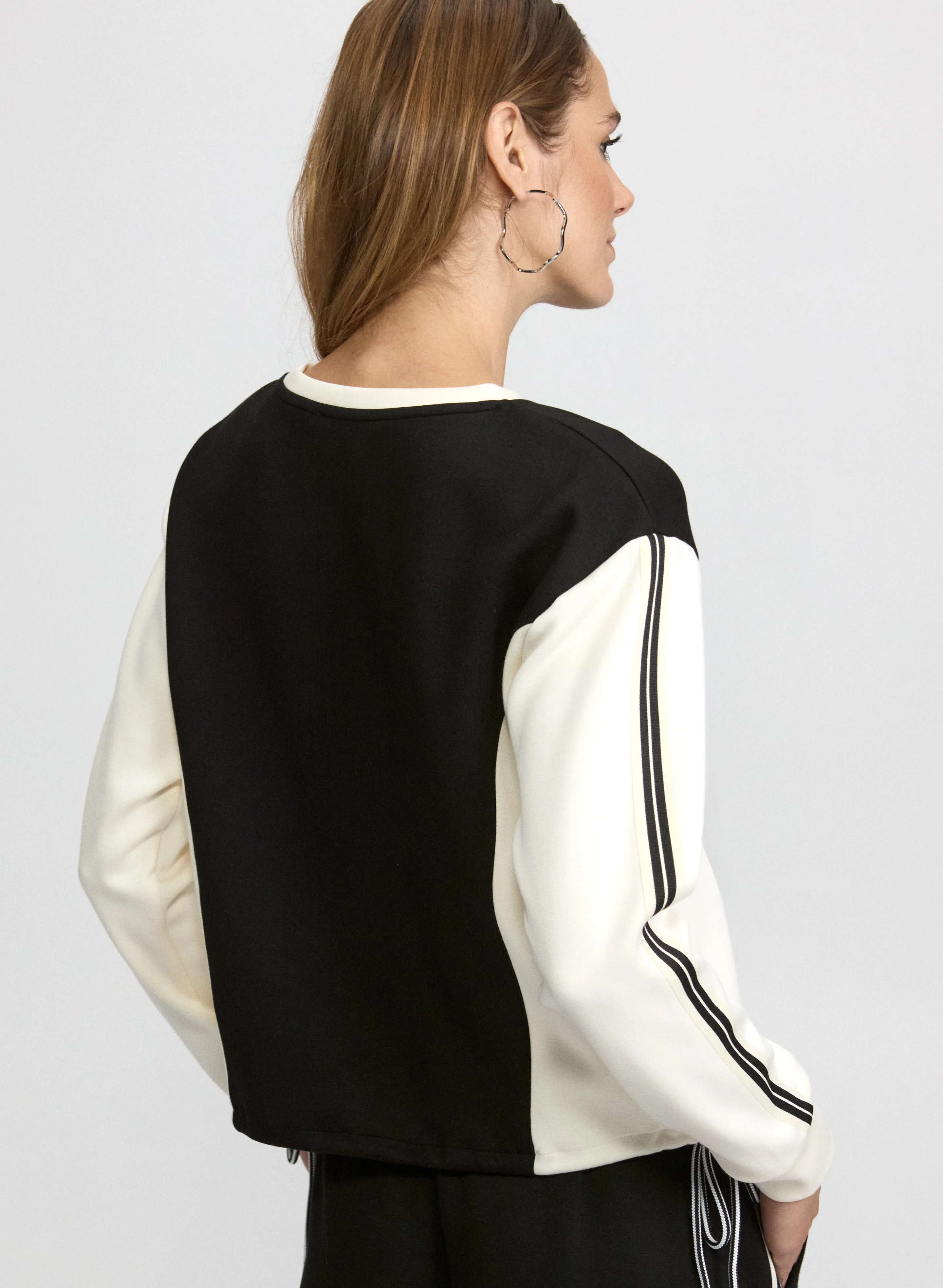 Colour Block Scuba Top - Image 4