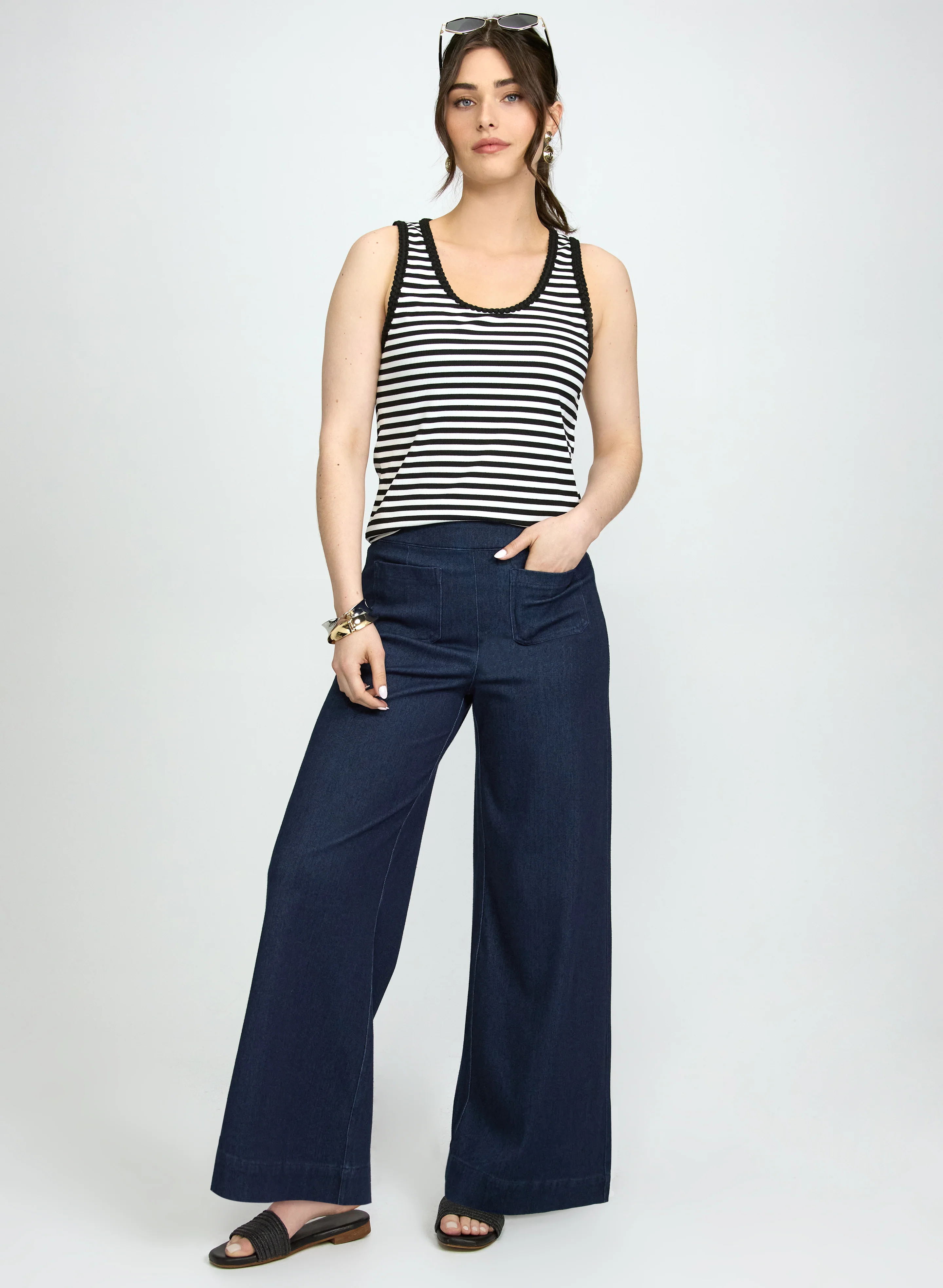 Comfort Stretch Wide-Leg Jeans - Image 3