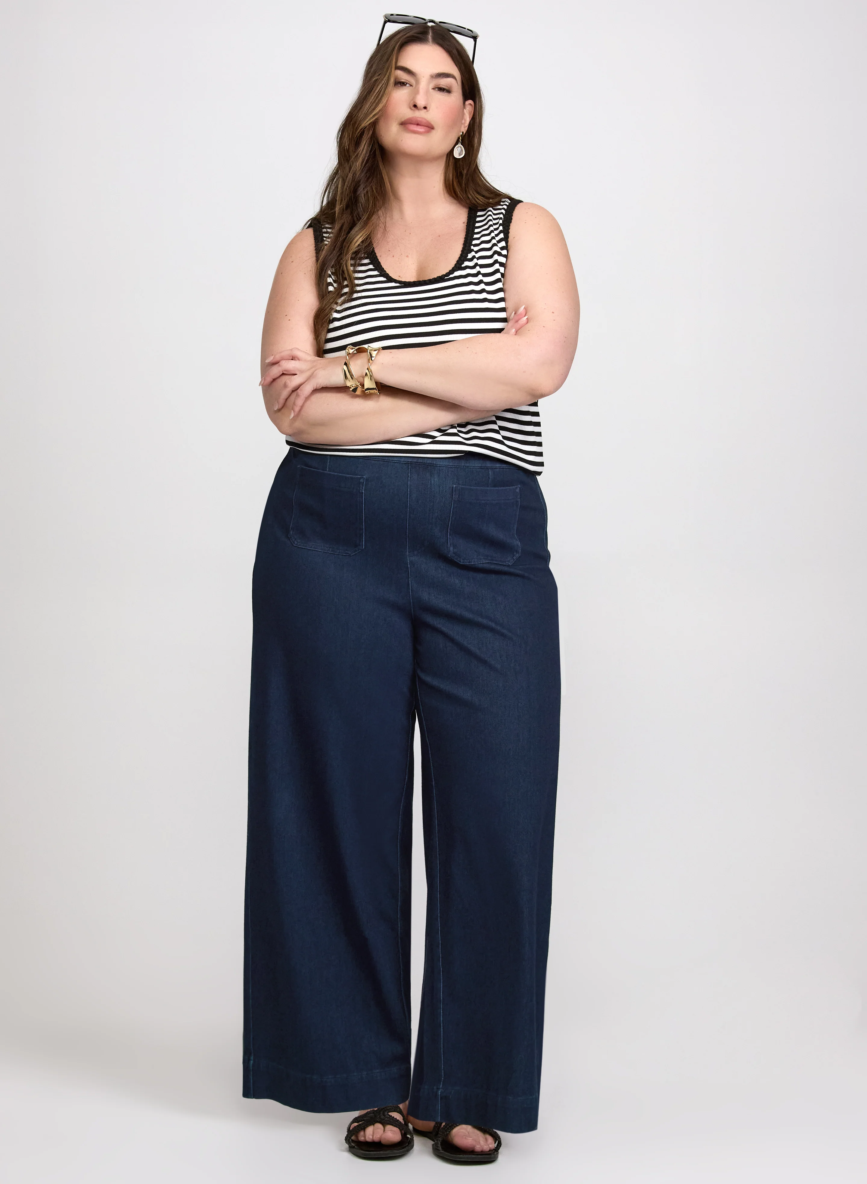 Comfort Stretch Wide-Leg Jeans - Image 8