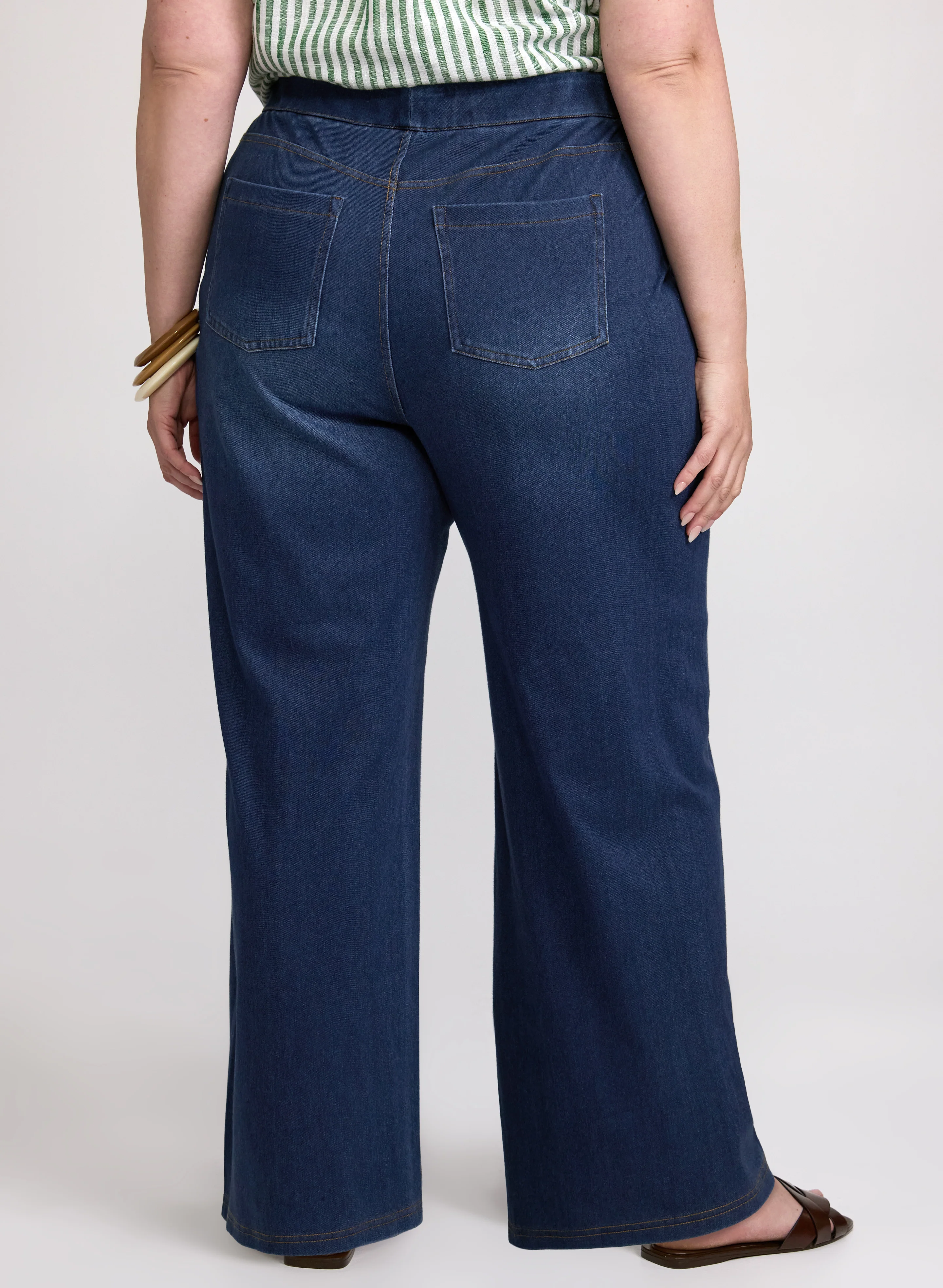 Comfort Stretch Wide-Leg Jeans - Image 7