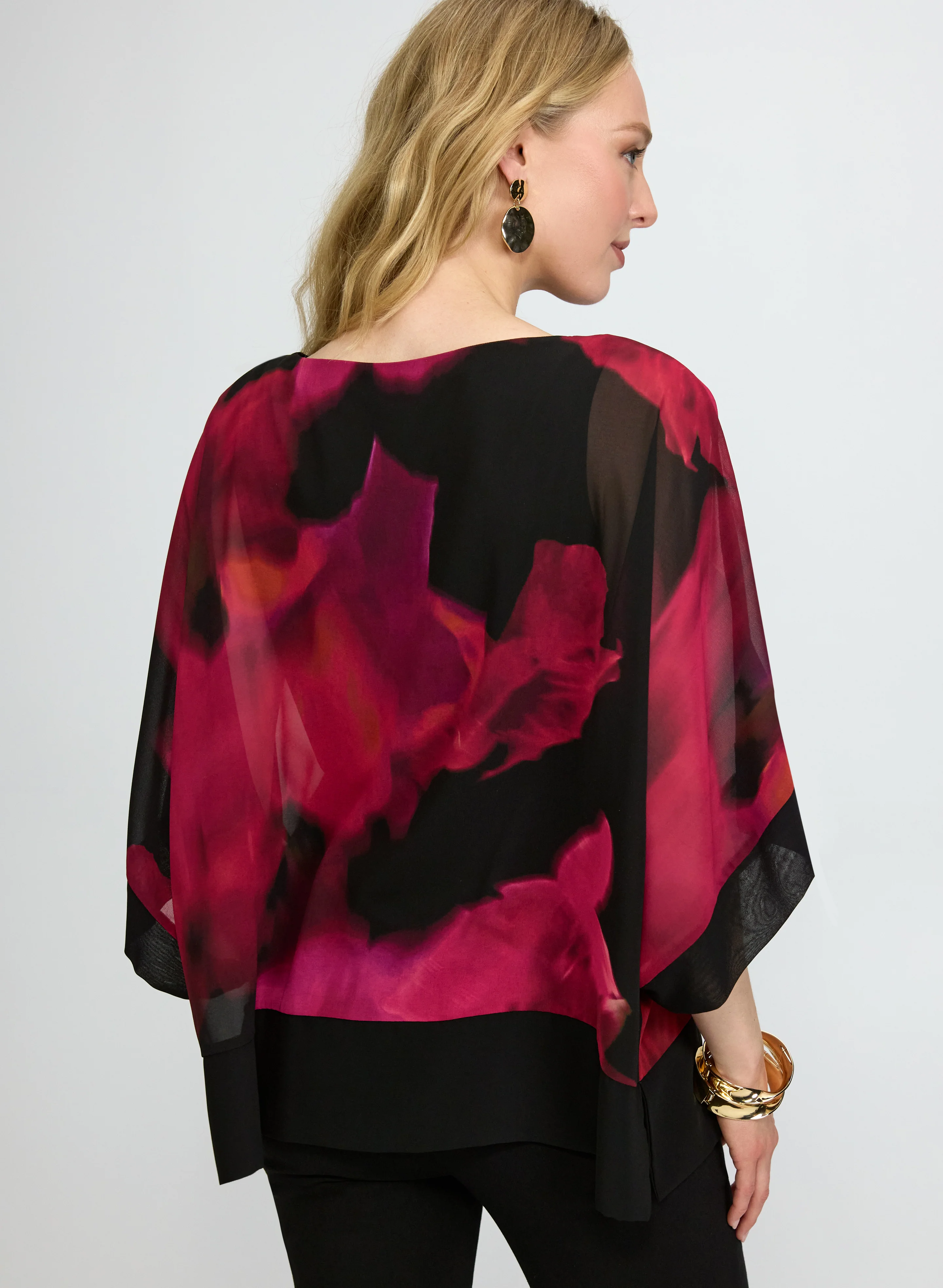 Contrast Floral Blouse - Image 4