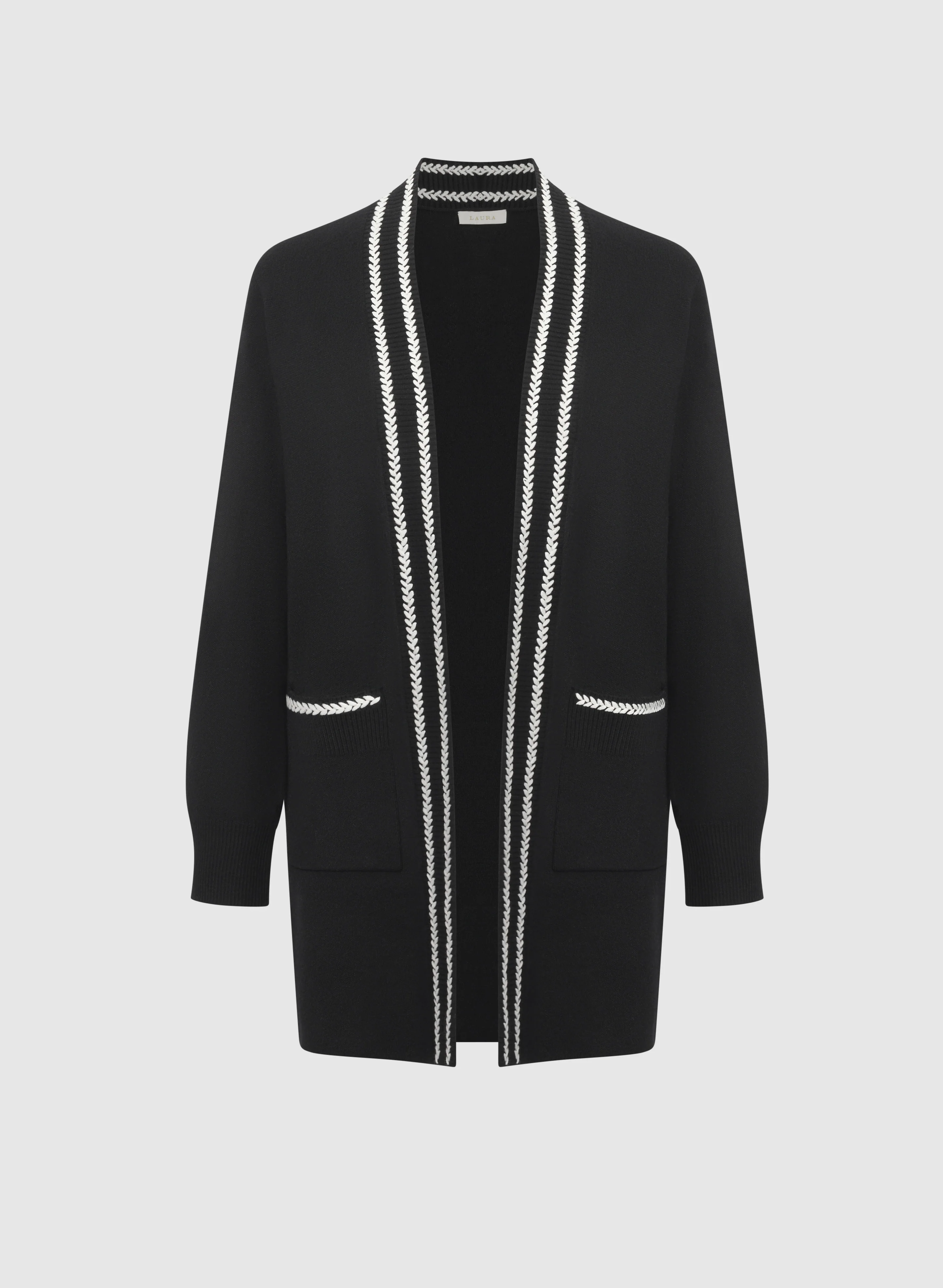 Contrast Stitch Cardigan - Image 6