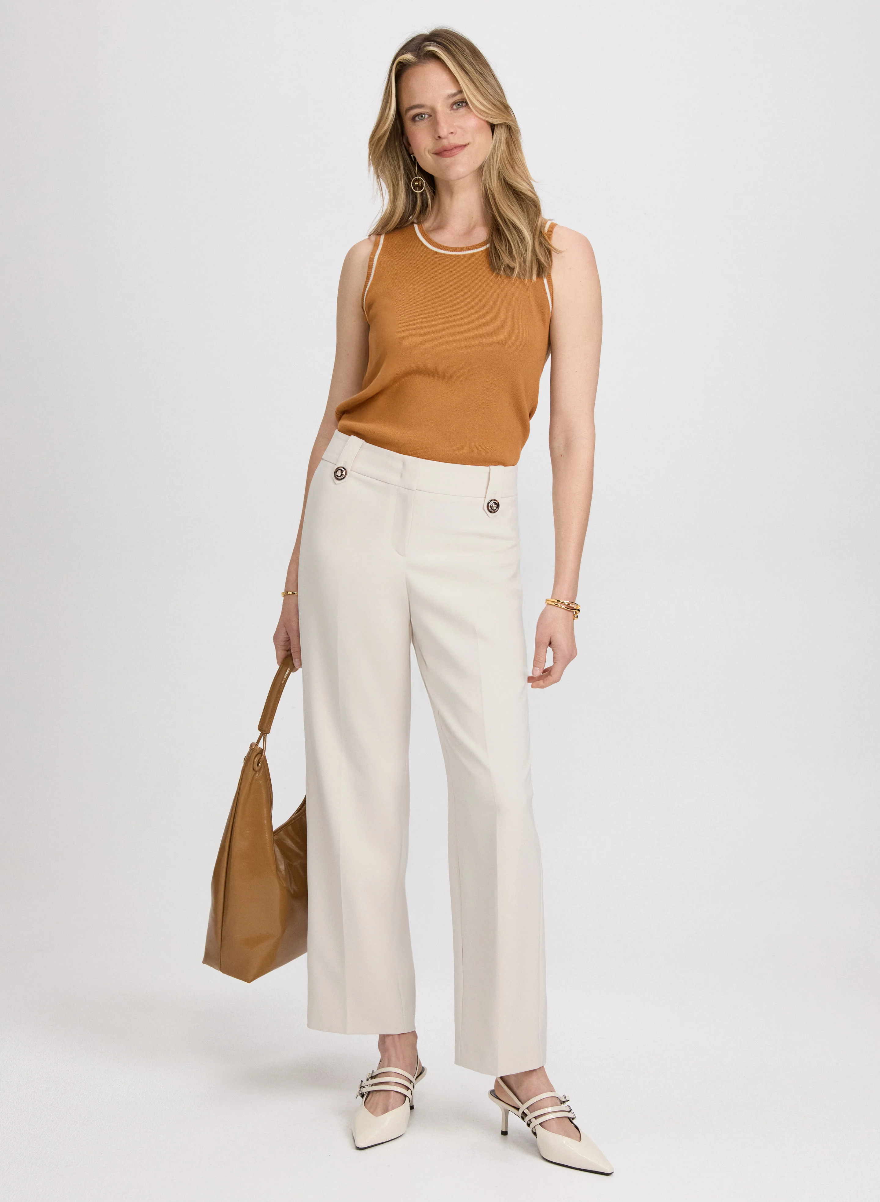 Contrast Trim Knit Tank Top - Image 6