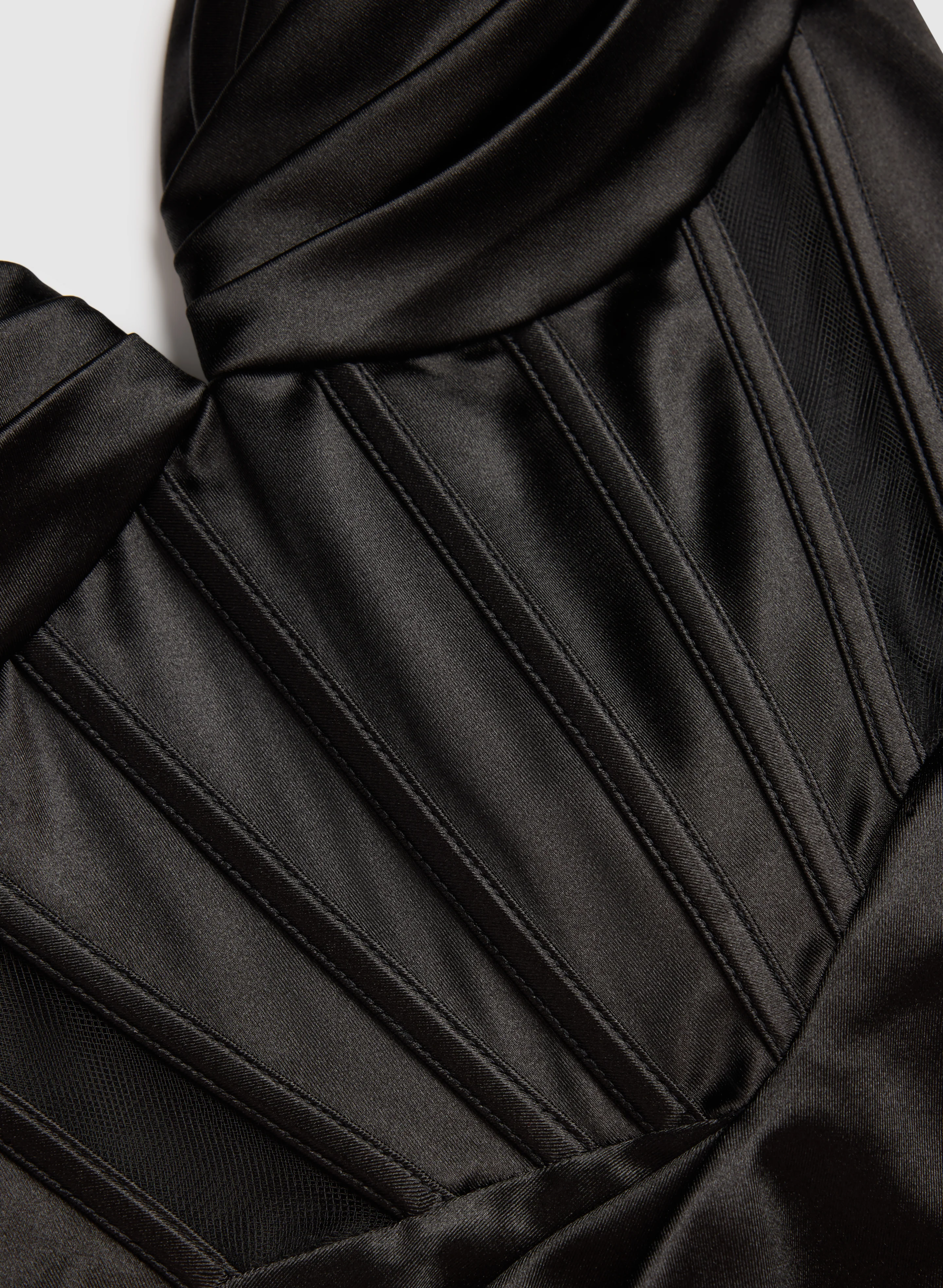 Corset Satin Dress - Image 8