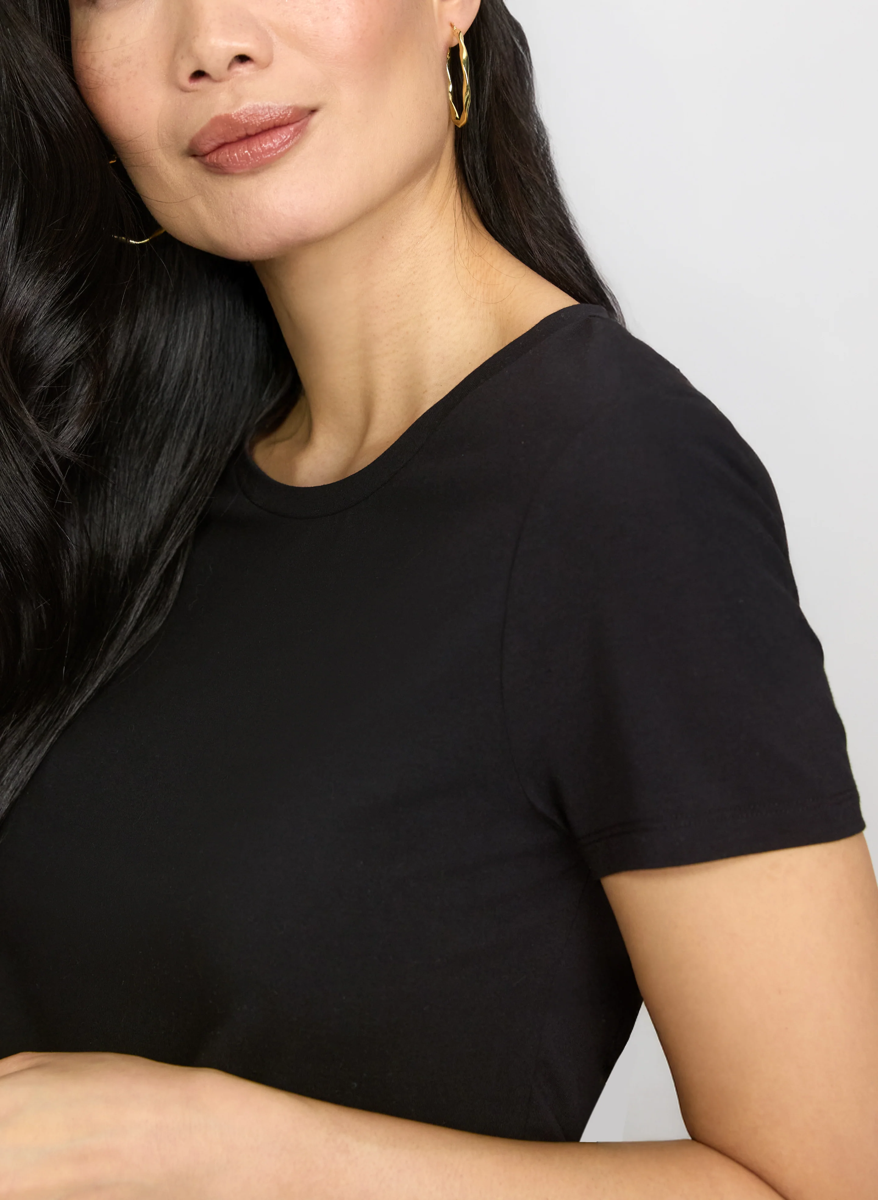 Cotton-Blend Crew Neck T-Shirt - Image 5