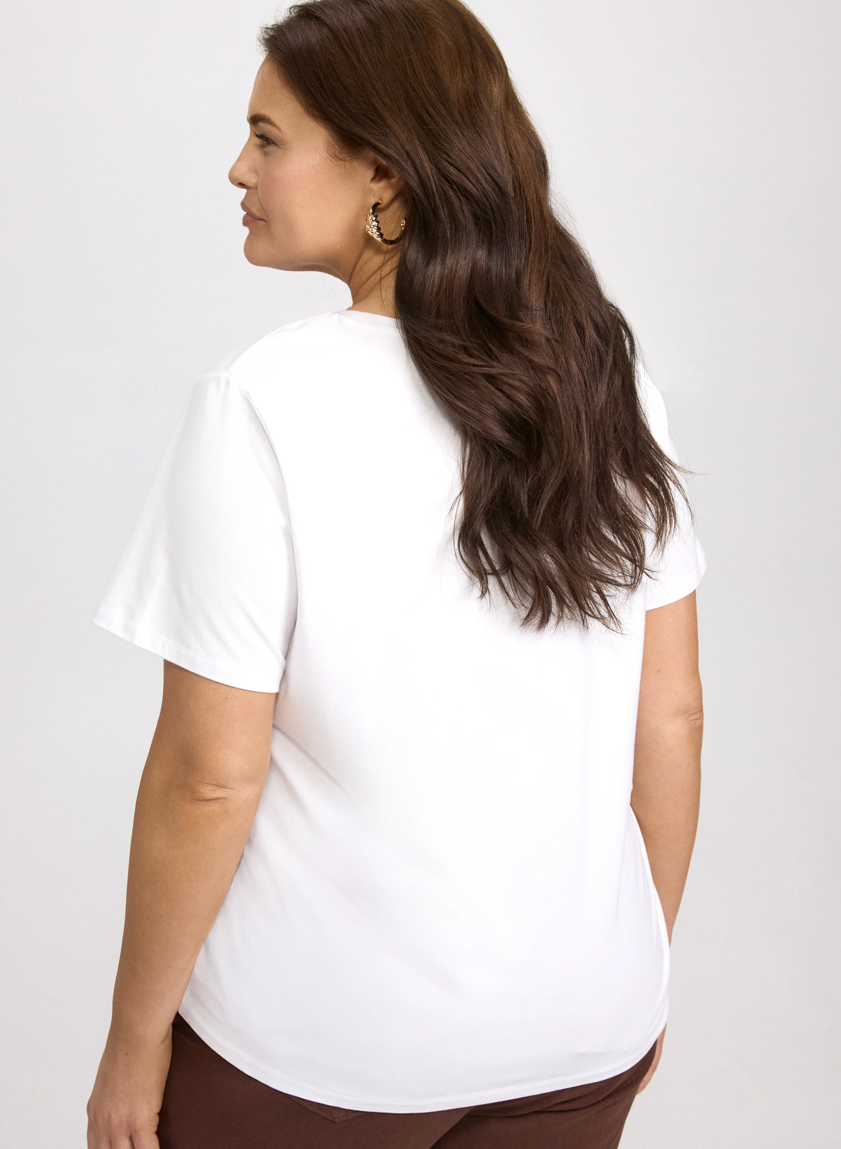 Cotton-Blend Crew Neck T-Shirt - Image 4