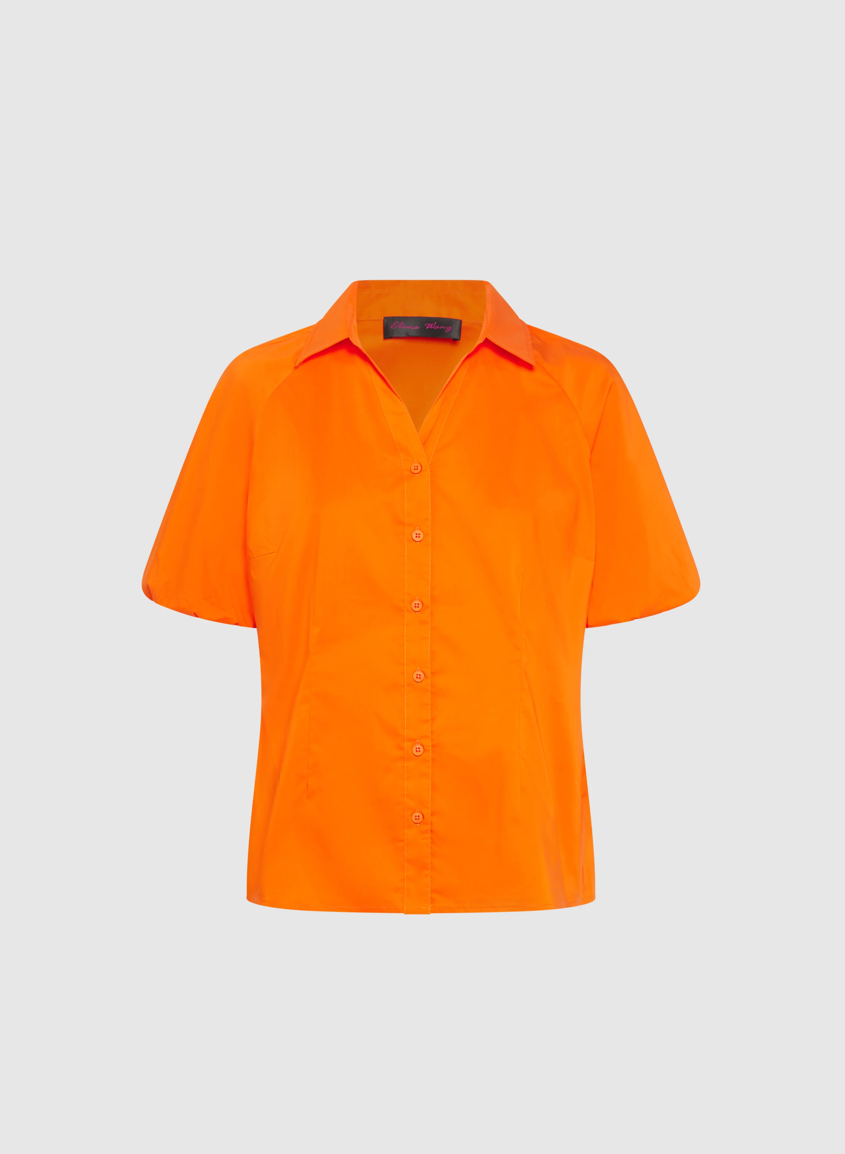 Cotton-Blend Puff-Sleeve Blouse - Image 6