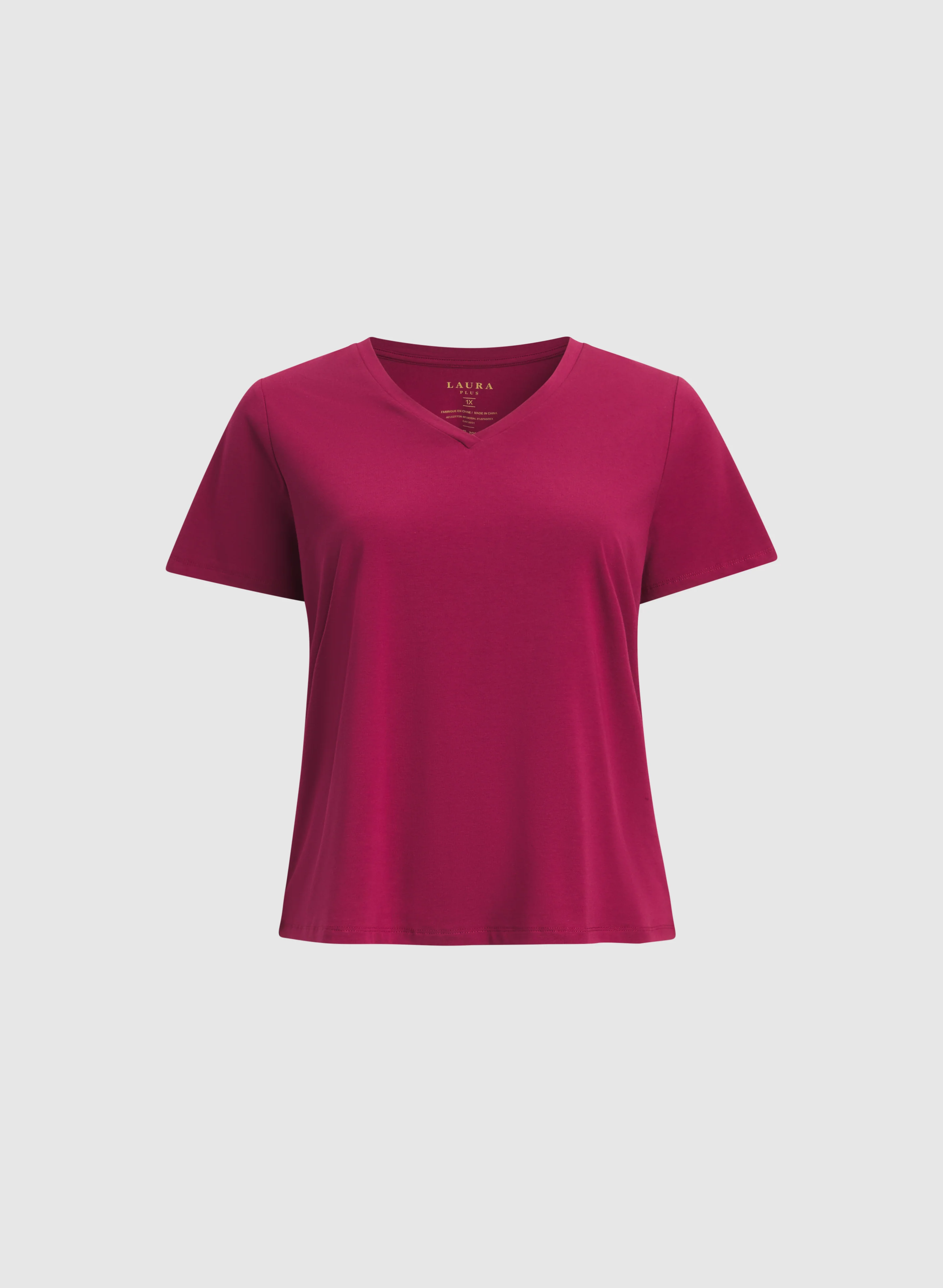 Cotton-Blend V-Neck T-Shirt - Image 6