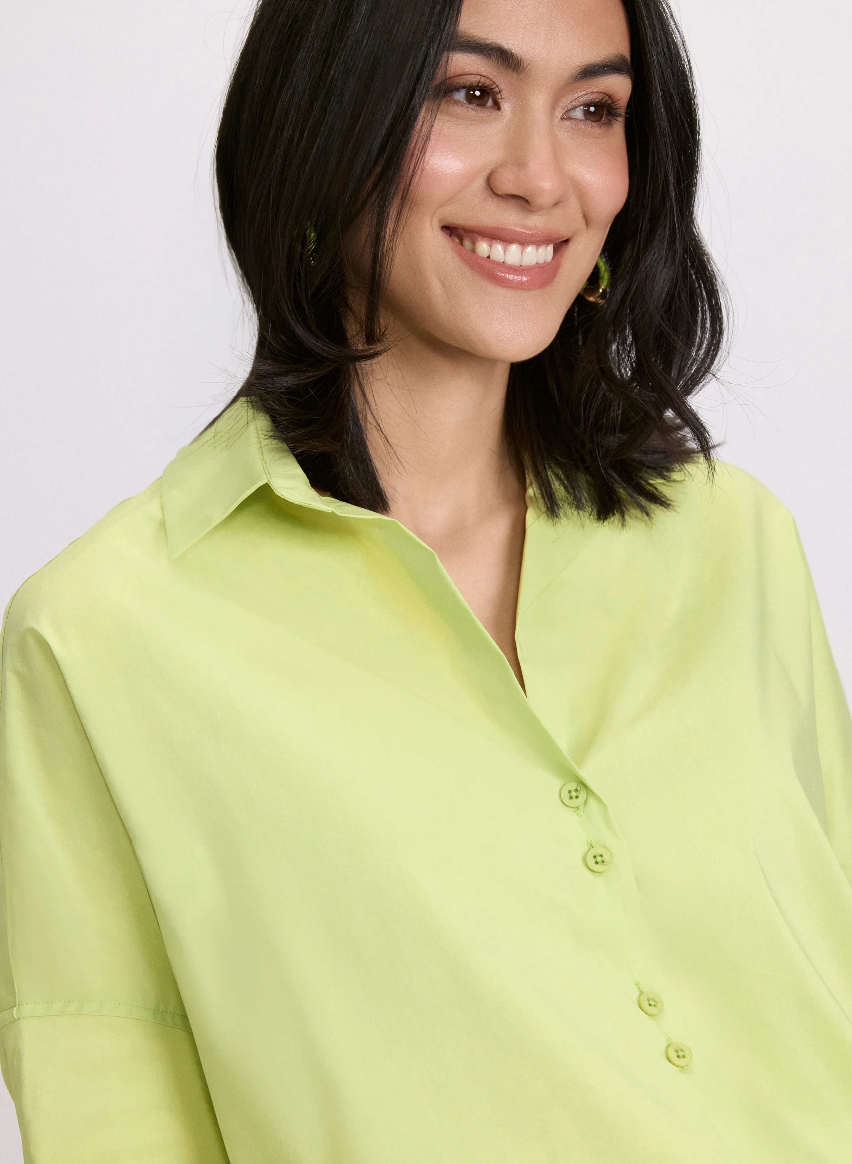 Cotton Button-Up Blouse - Image 2