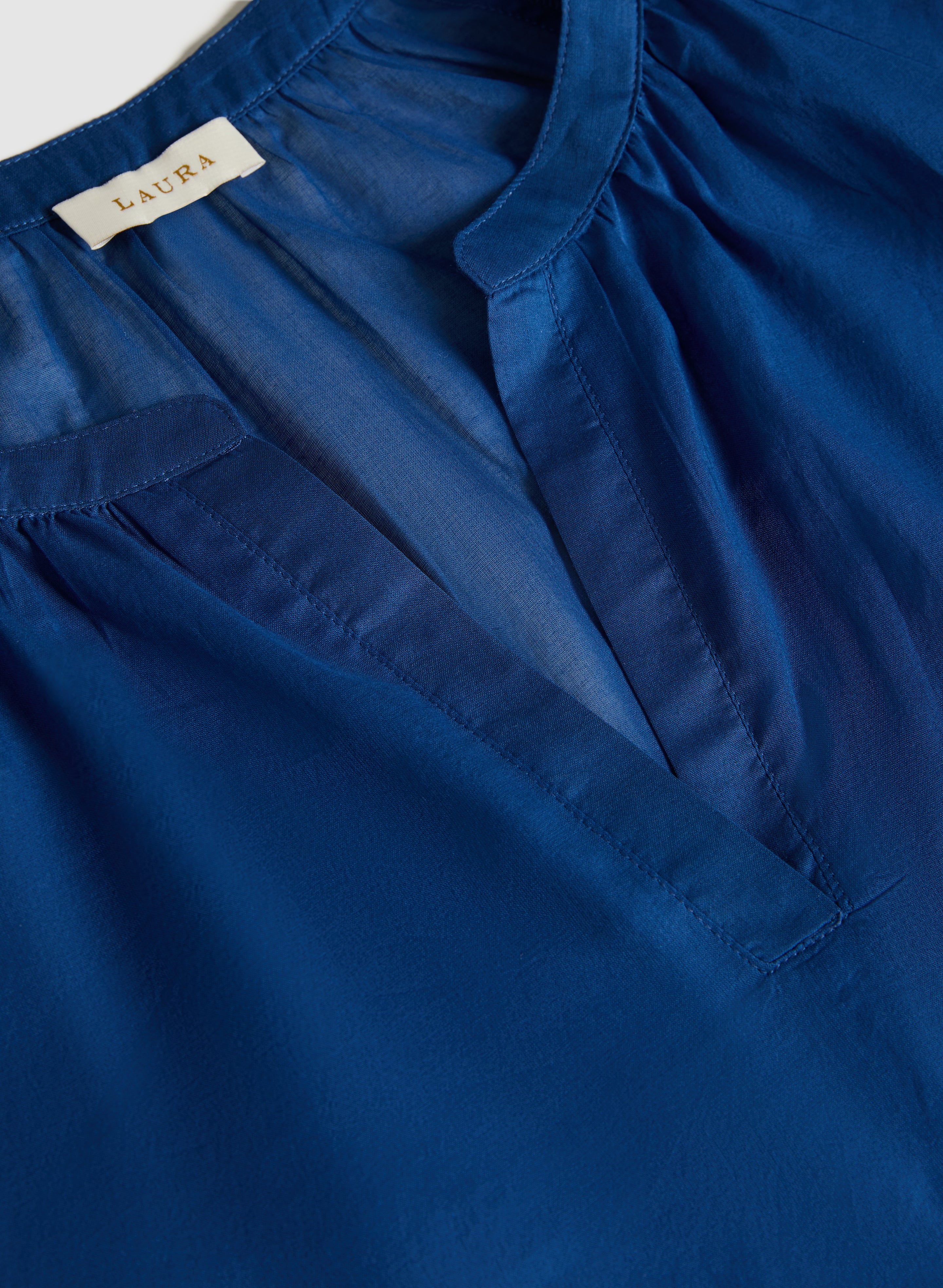 Cotton Split Neck Blouse - Image 7