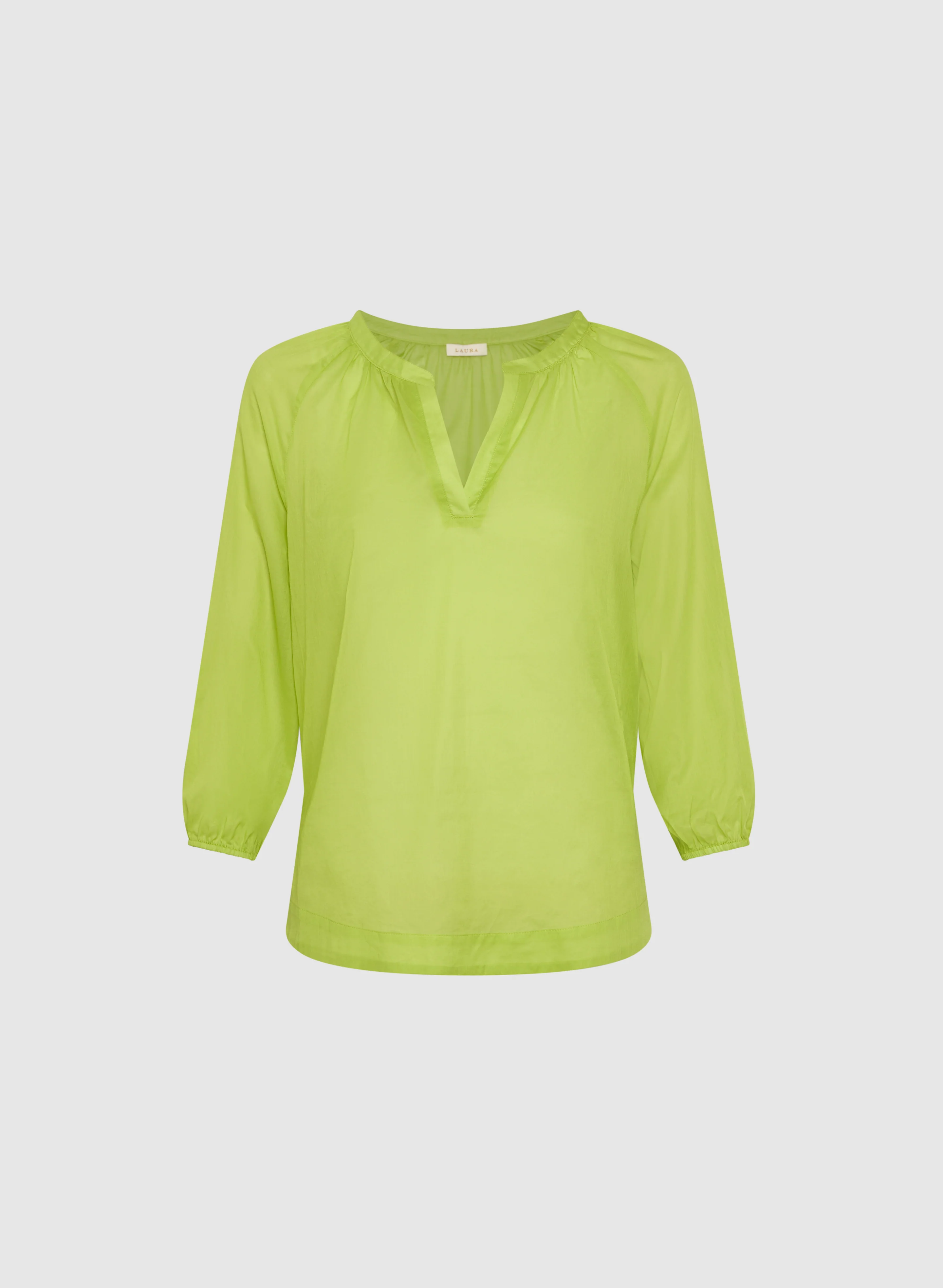 Cotton Split Neck Blouse - Image 6