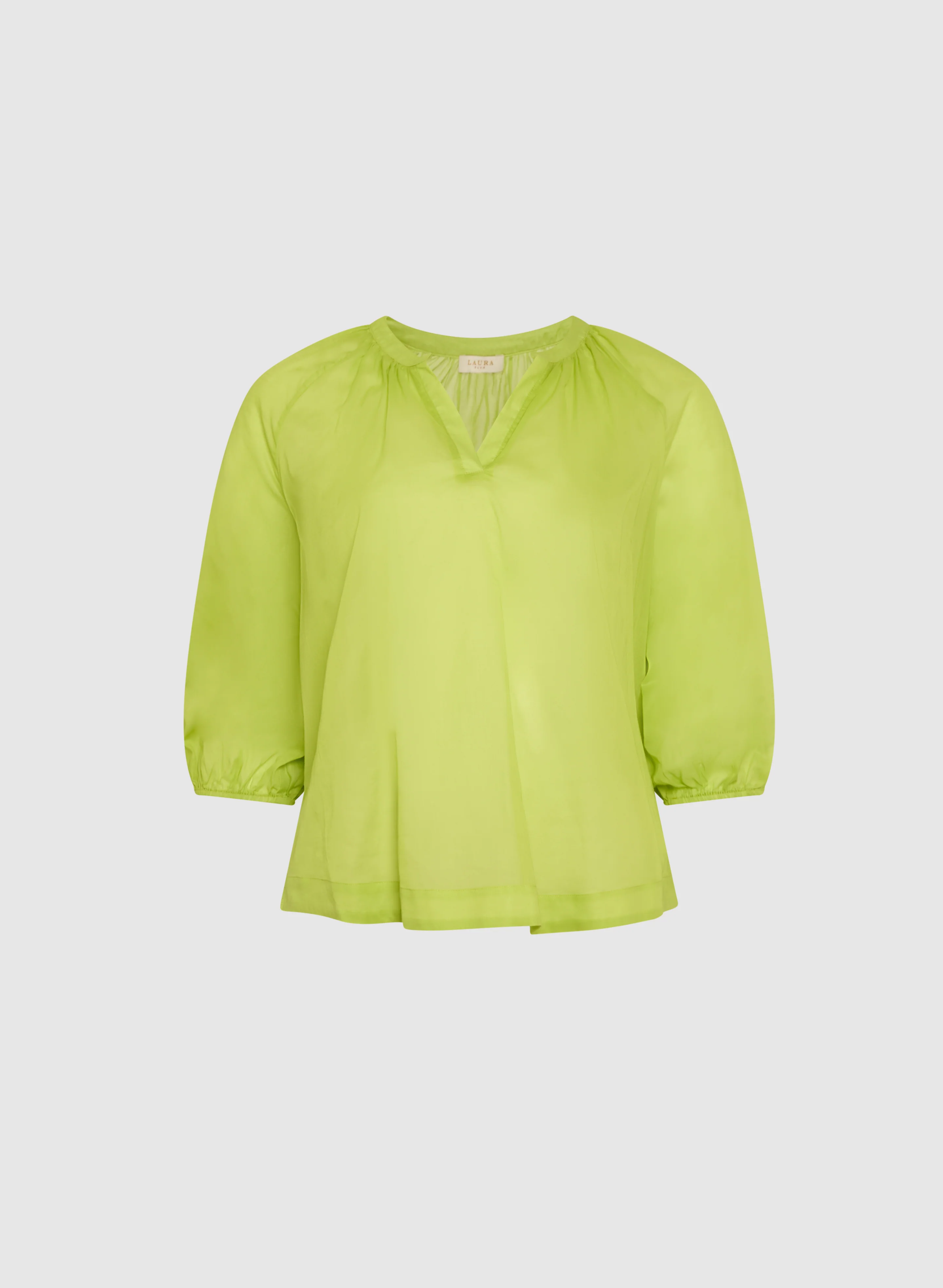Cotton Split Neck Blouse - Image 6