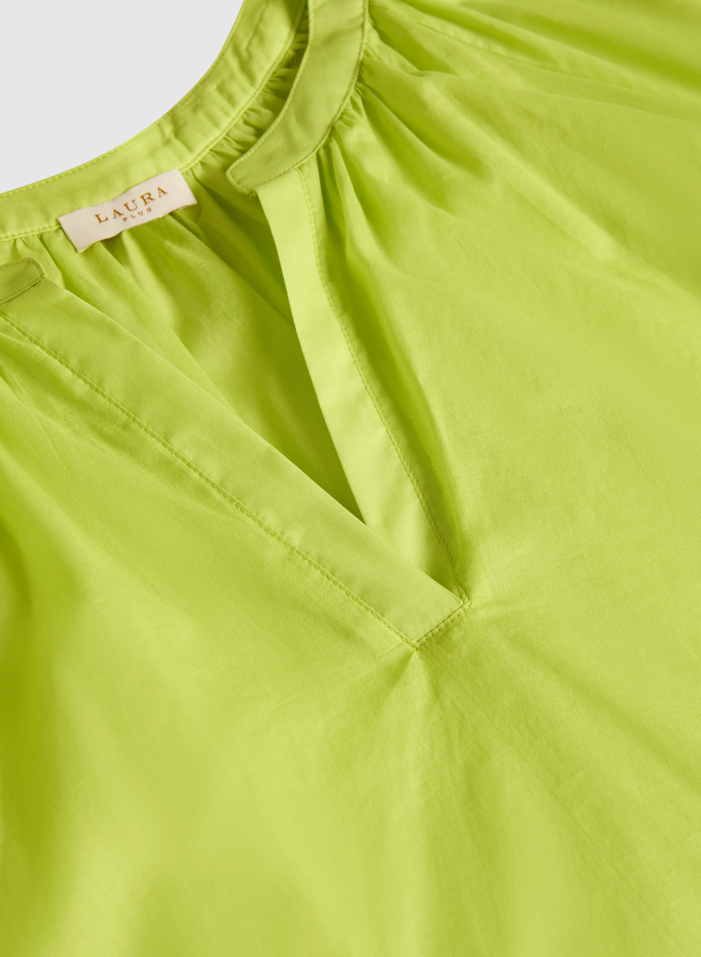 Cotton Split Neck Blouse - Image 7