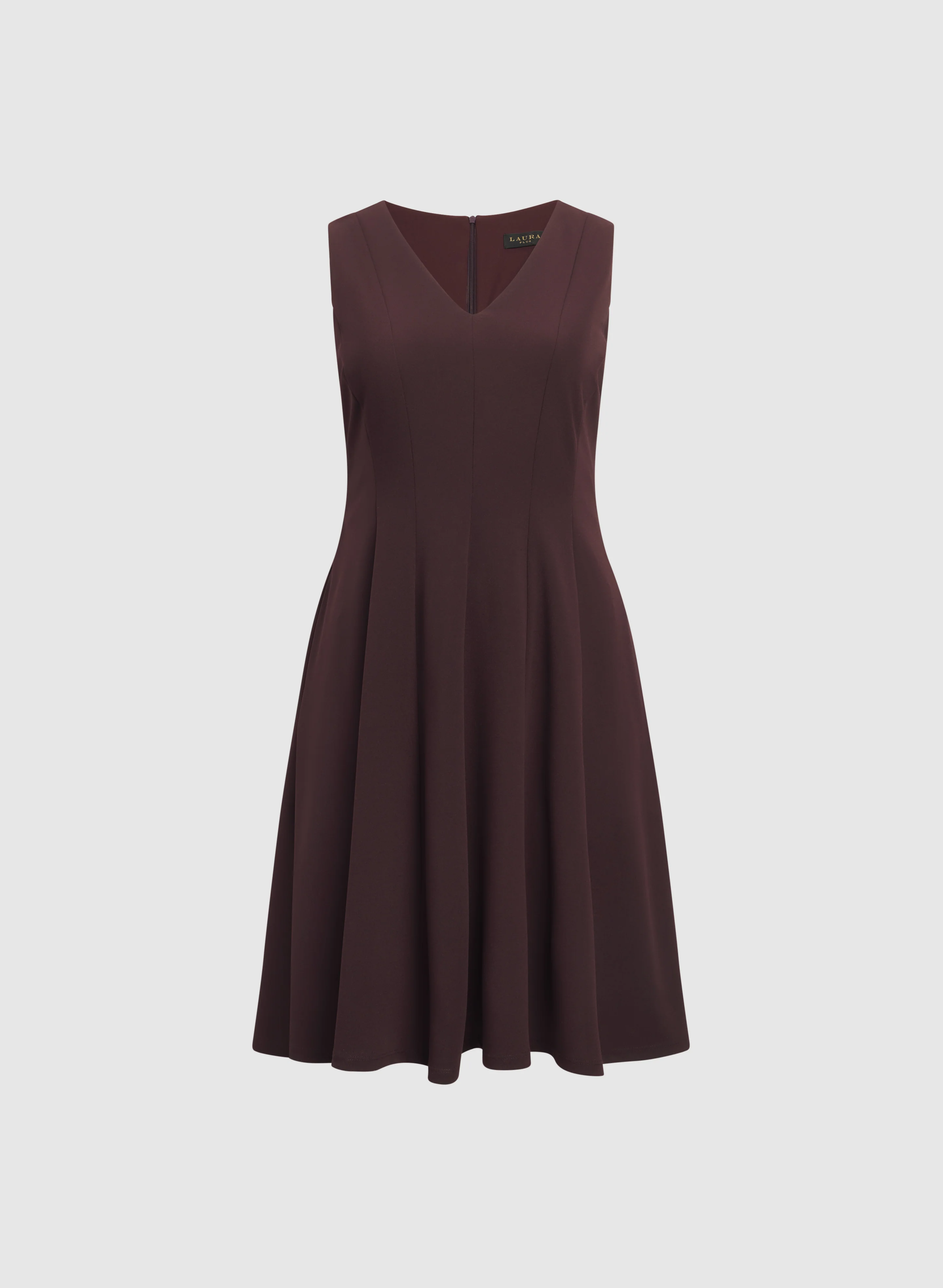 Crepe Fit and Flare Dress - Image 6